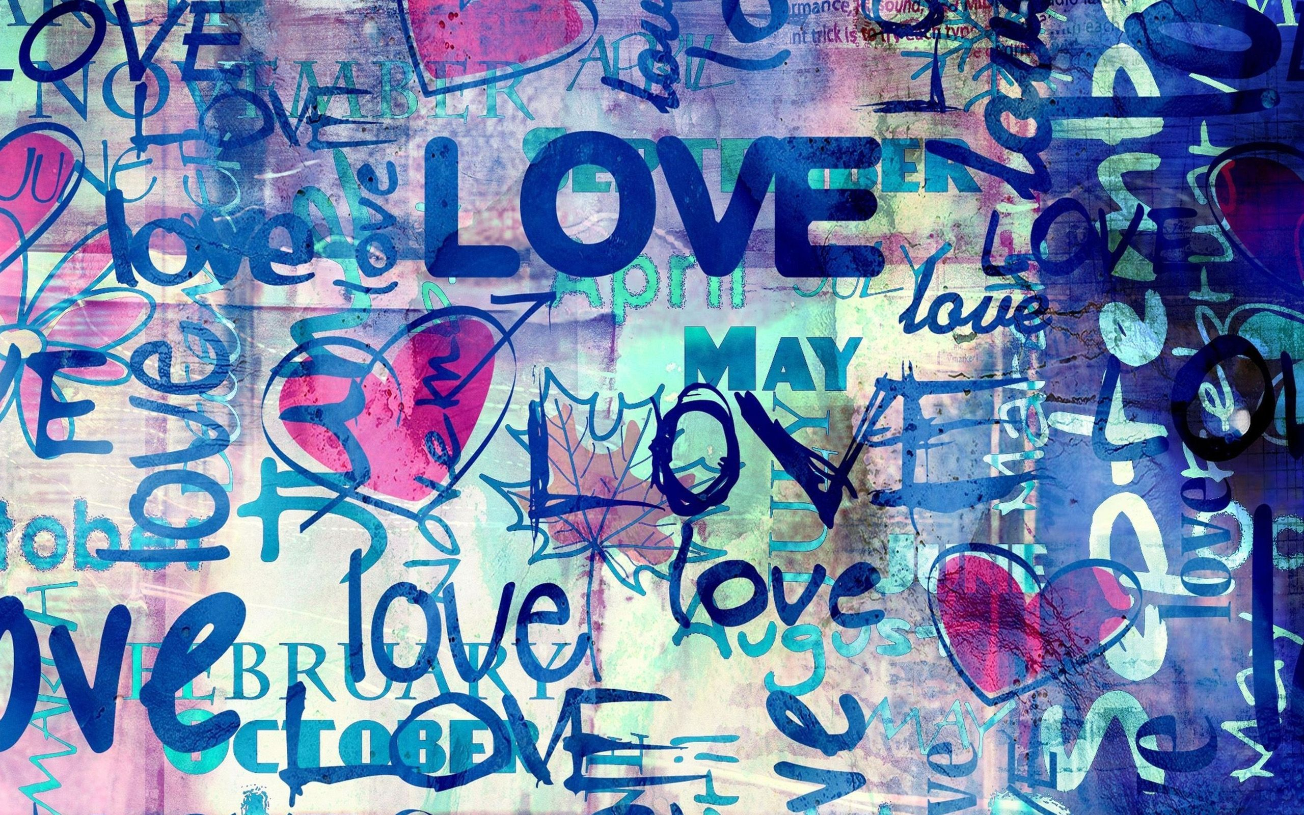 2560x1600 Love Graffiti Wallpapers