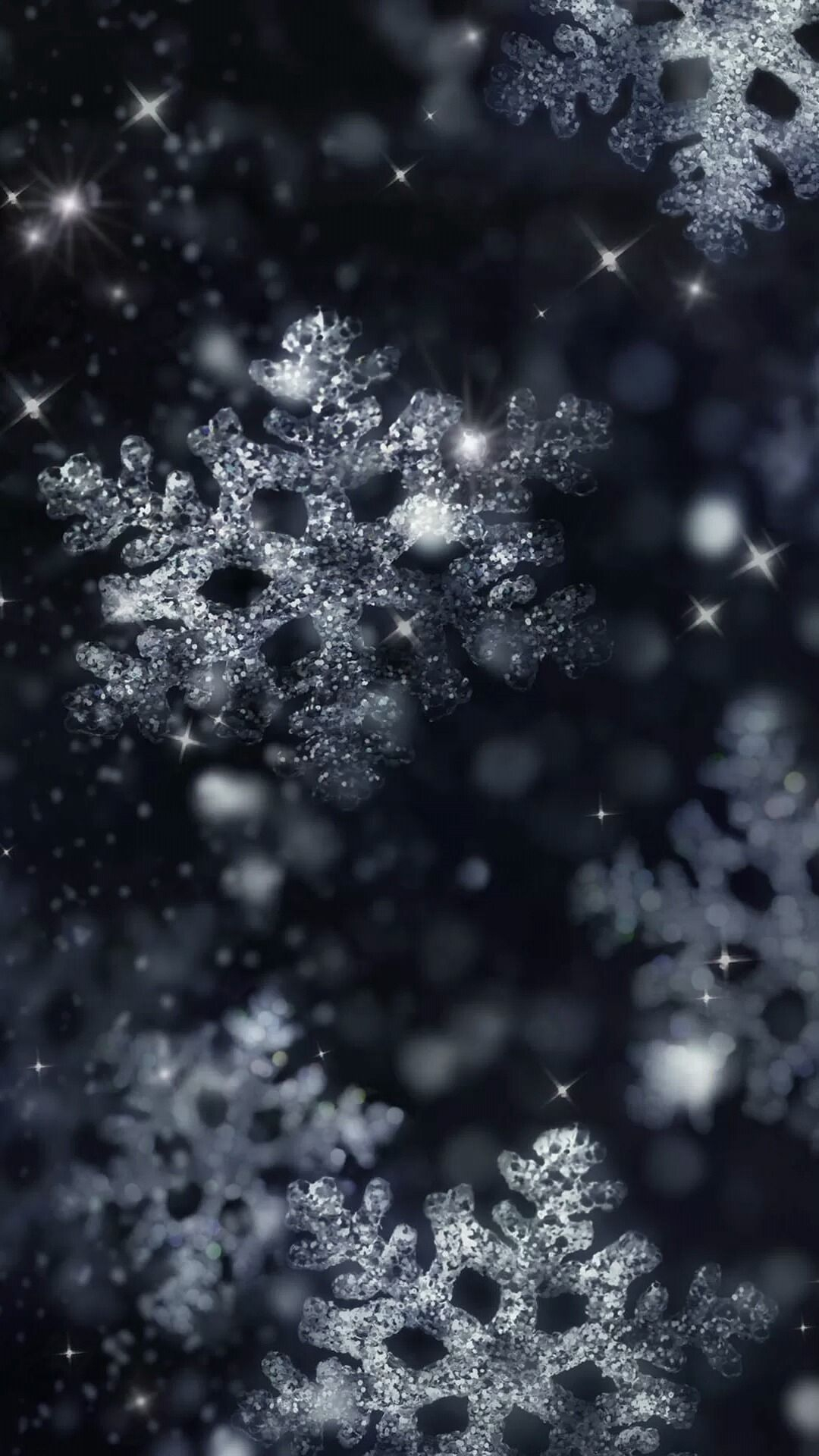 1080x1920 Night glittering snowflakes 1080 x 1920 Wallpapers available for free download. | Christmas wallpapers tumblr, Iphone wallpaper winter, Wallpaper iphone christmas