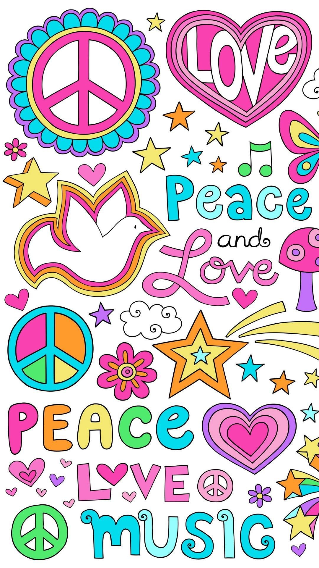 1080x1920 Pin by T. Benson on Words and Feelings | Peace and love, Hippie wallpaper, Peace