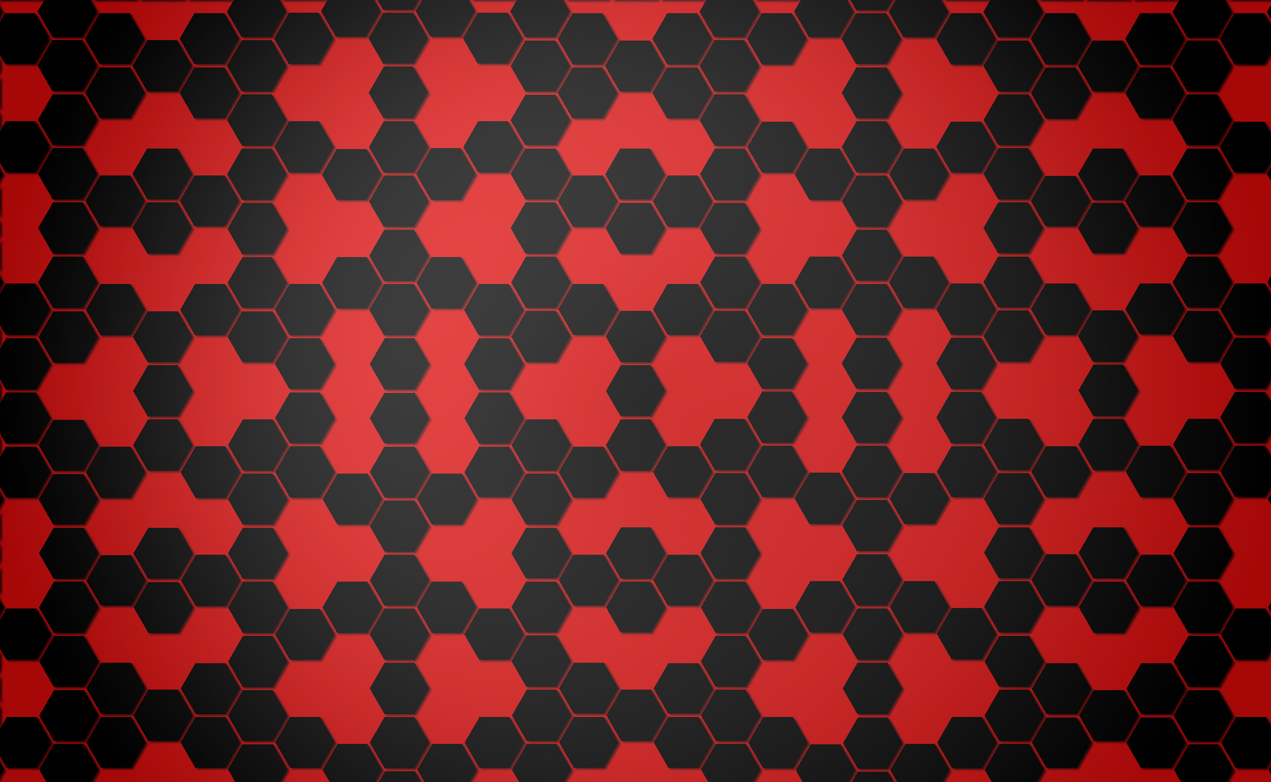 2600x1600 33+] Red Hexagon Wallpaper