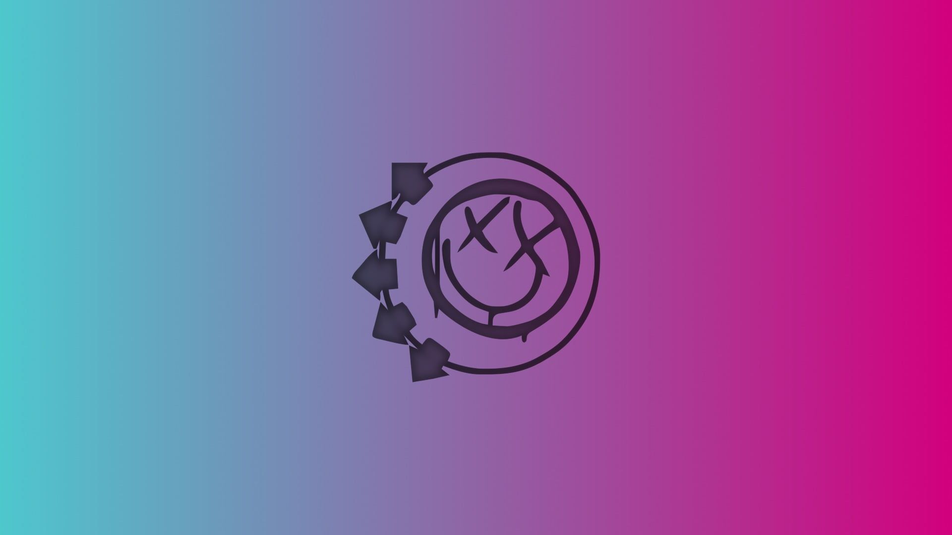1920x1080 Nirvana logo #pink #blue #minimalism #Blink-182 #1080P #wallpaper #hdwallpaper #desktop | Blink 182 background, Blink 182 wallpaper, Blink 182