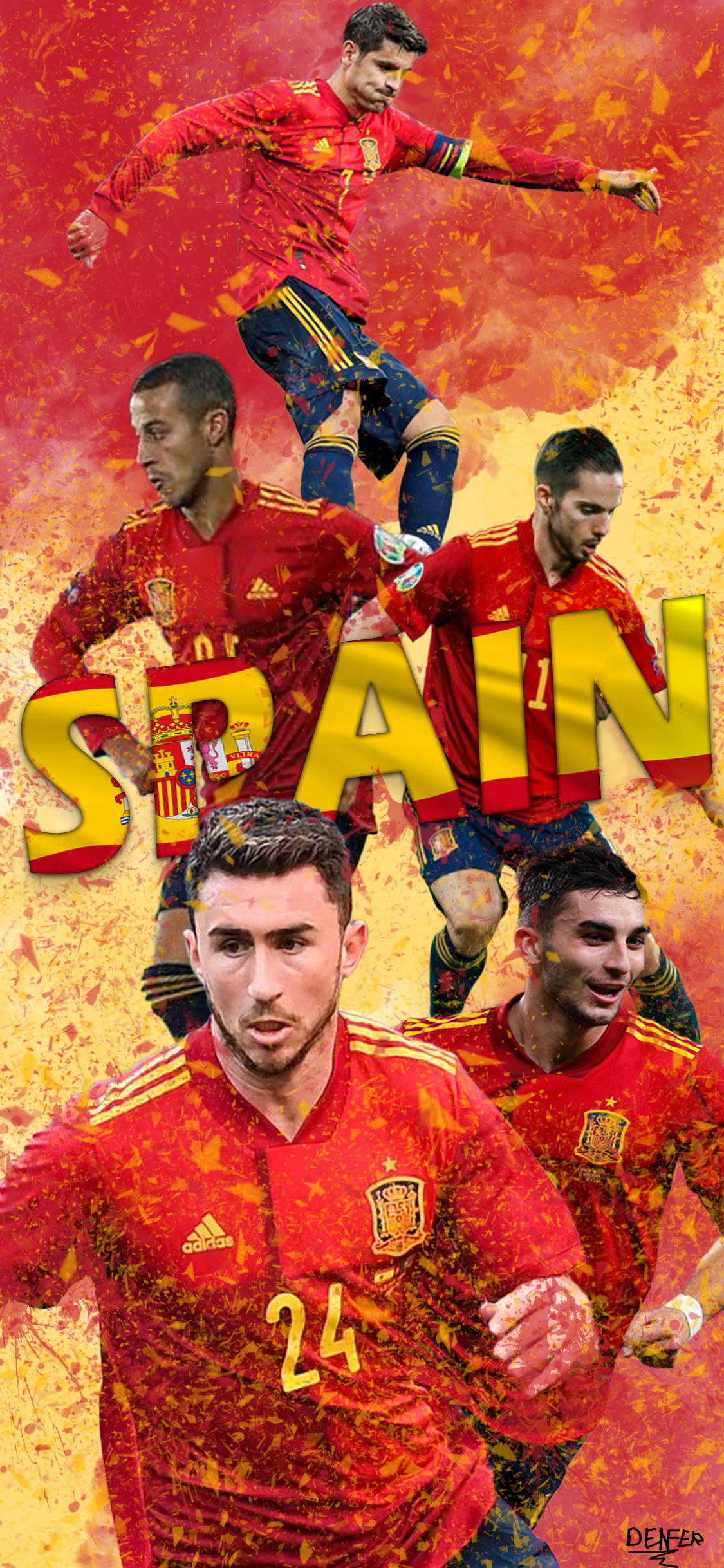 1125x2436 Spain National Football Team Phone Wallpaper Mobile Abyss