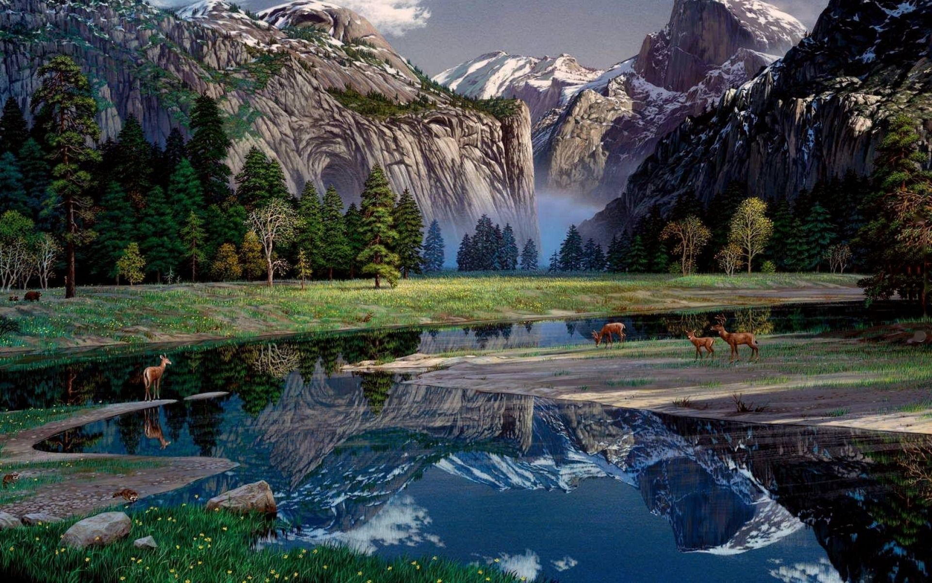 1920x1200 Yosemite Spring Wallpapers