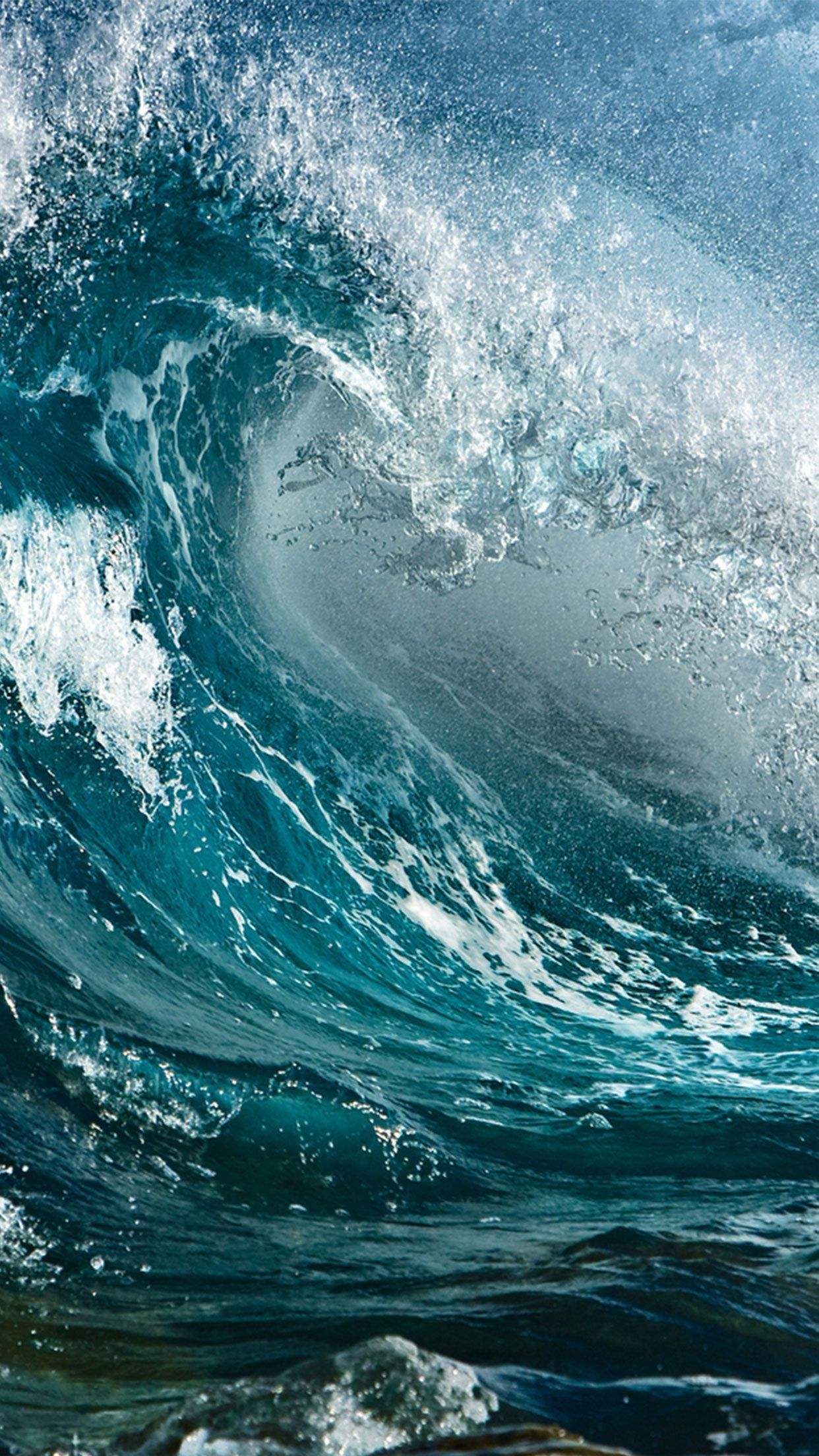 1242x2208 Ocean Waves Wallpapers