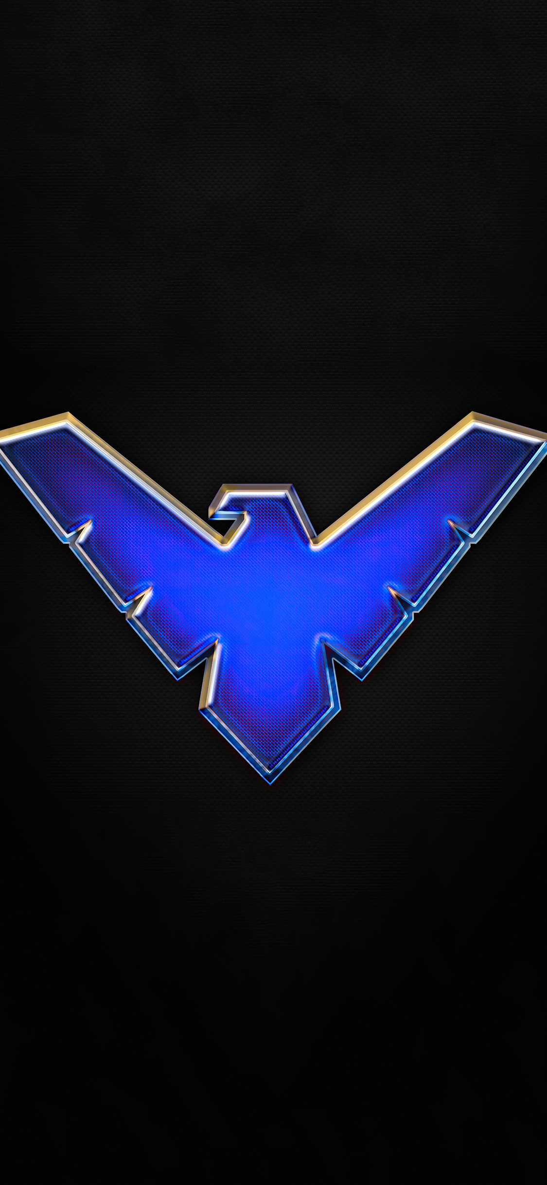 1125x2436 Nightwing Big Logo 4k Iphone XS,Iphone 10,Iphone X HD 4k Wallpapers, Images, Backgrounds, Photos and Pictures