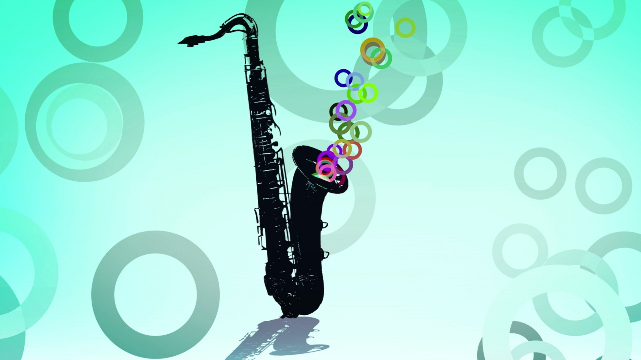2048x1152 Download Saxophone, music, art wallpaper, , Dual Wide, Widescree