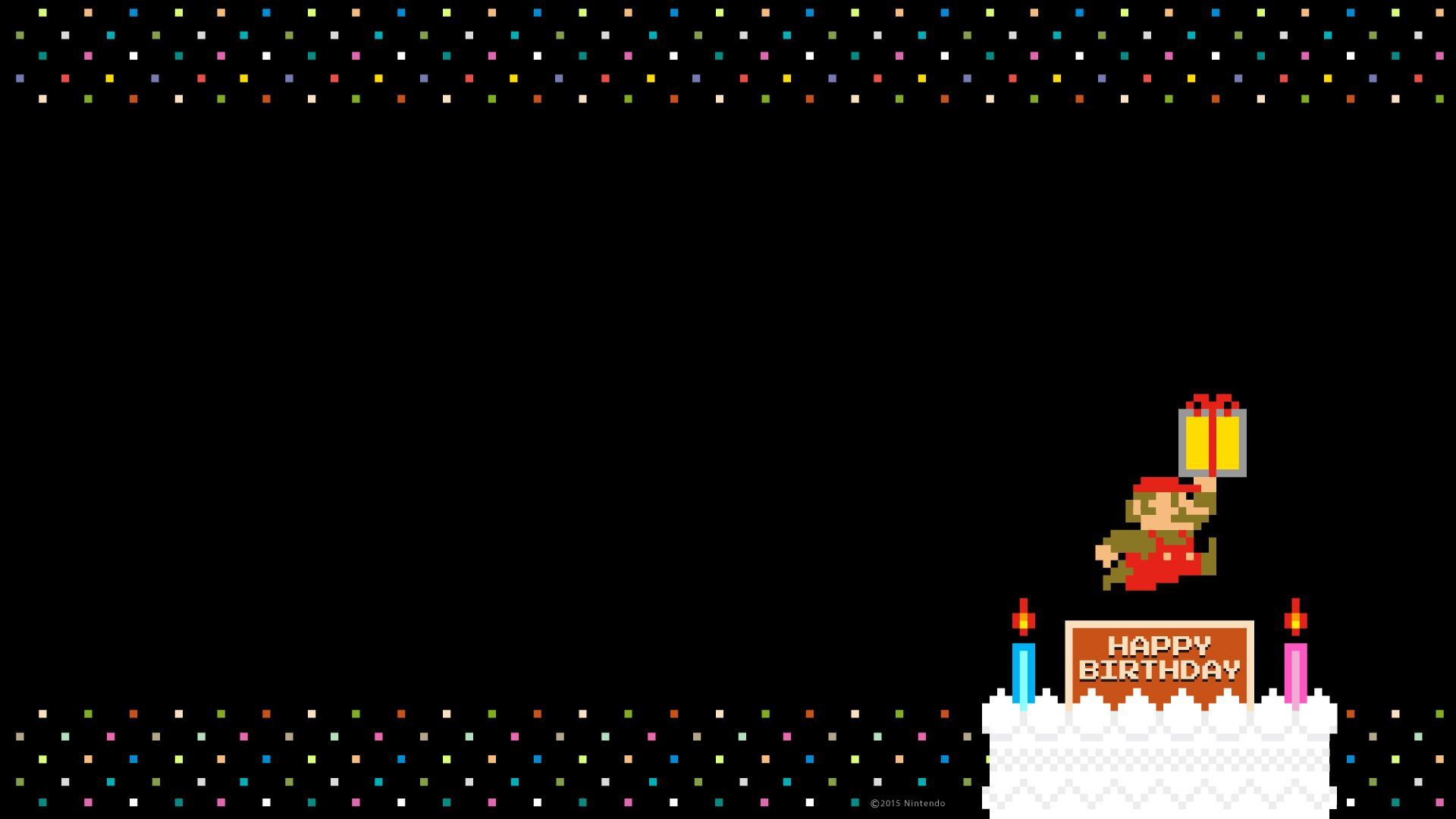 1920x1080 Pin by Adrian Gonzalez on SMB | Nintendo party, Birthday wallpaper, Birthday