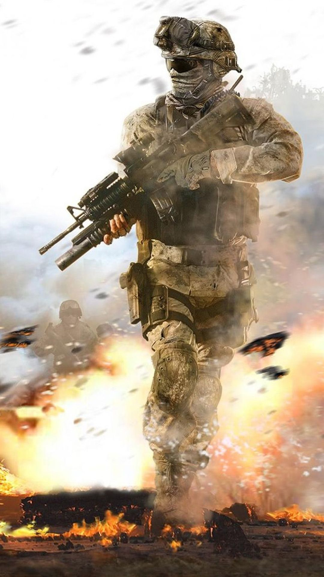 1080x1920 Fighting Soldier In Hail Of Bullets iPhone 6 Wallpaper Download | iPhone Wallpapers, iPad wallpapers One-stop Do&acirc;&#128;&brvbar; | Military wallpaper, Army wallpaper, Call of duty