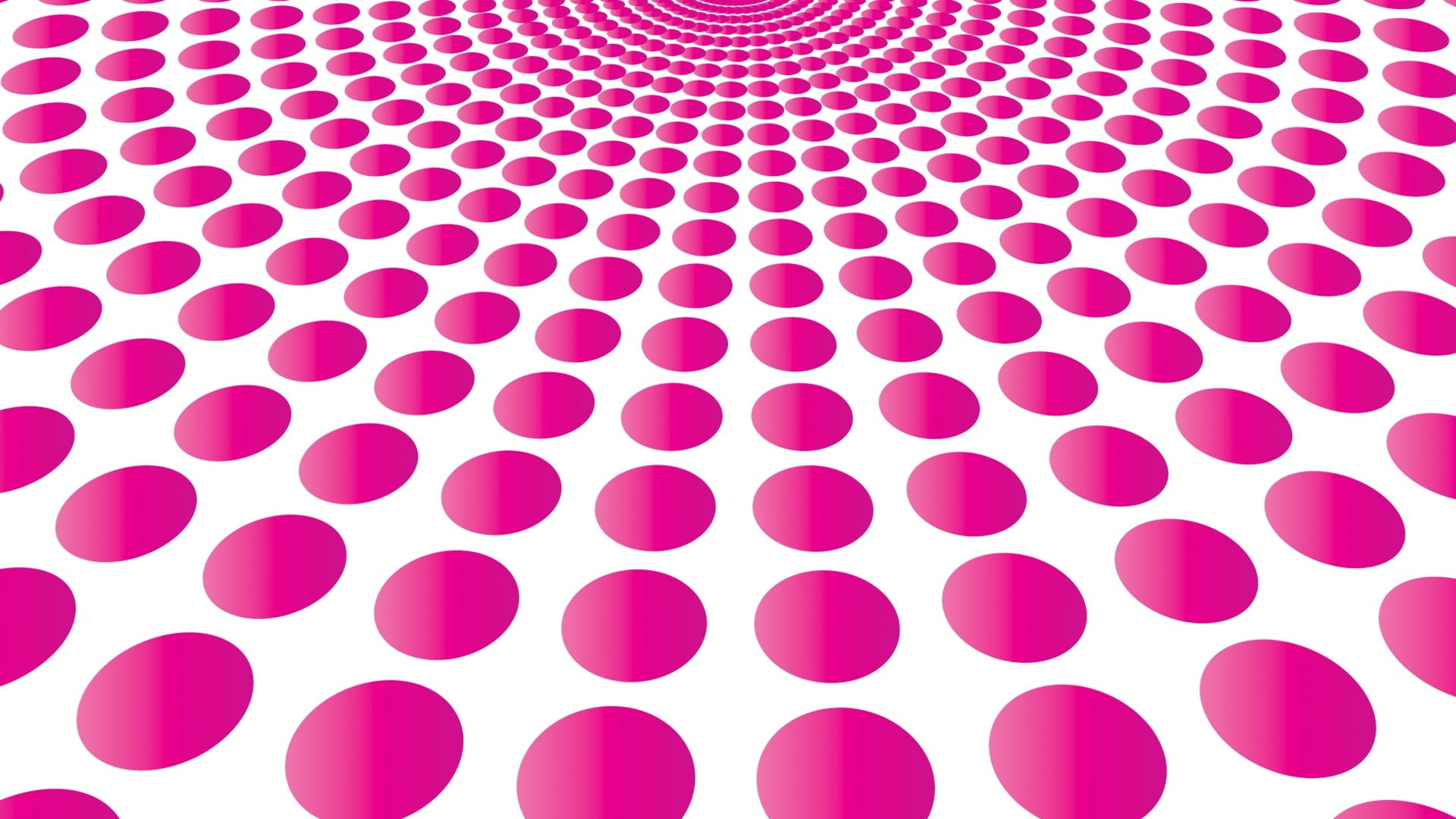 1920x1080 White and pink polka dot 3D wallpaper HD wallpaper