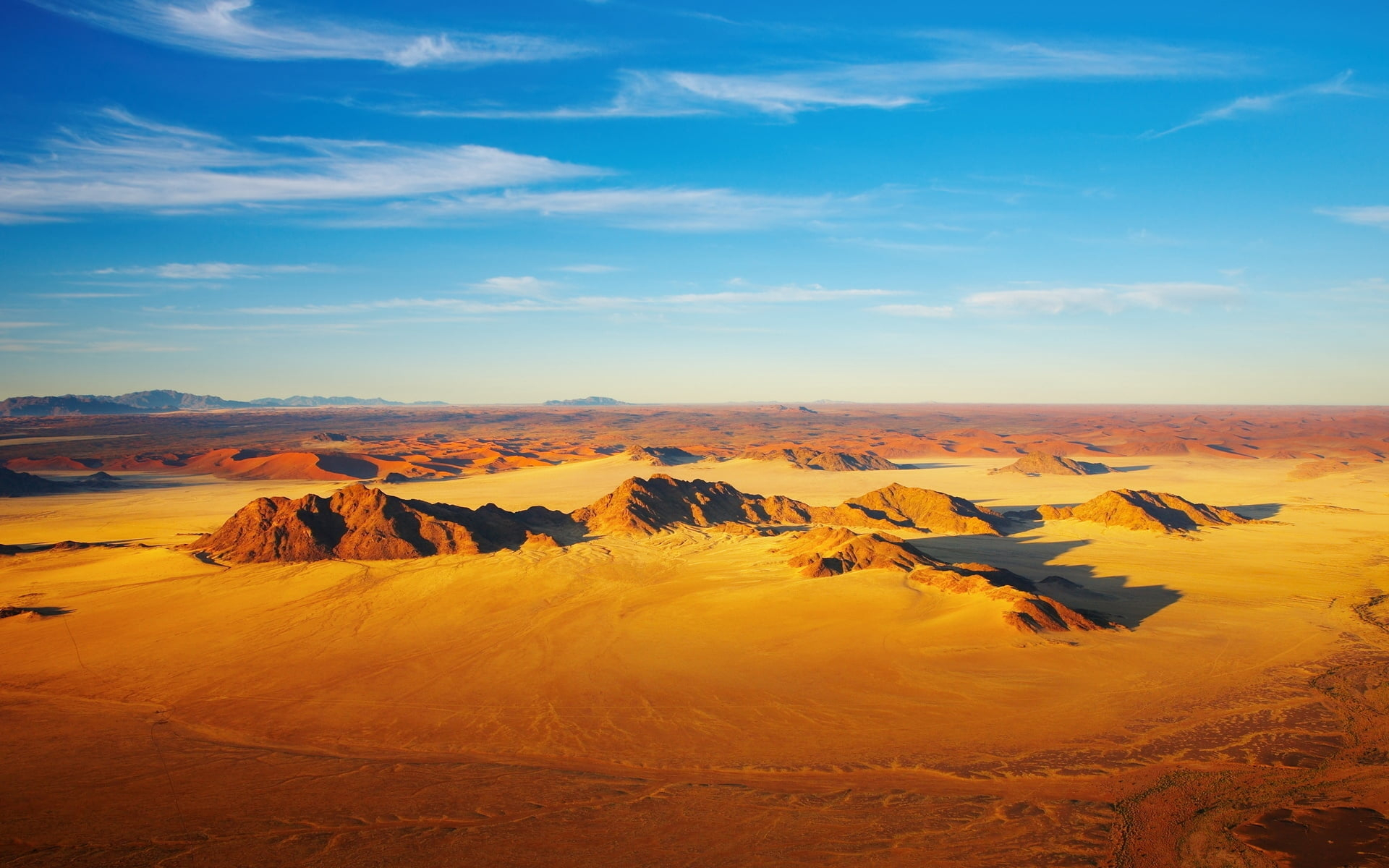 1920x1200 Aerial photography of desert field under sunny sky HD wallpaper | Wallpaper Flare