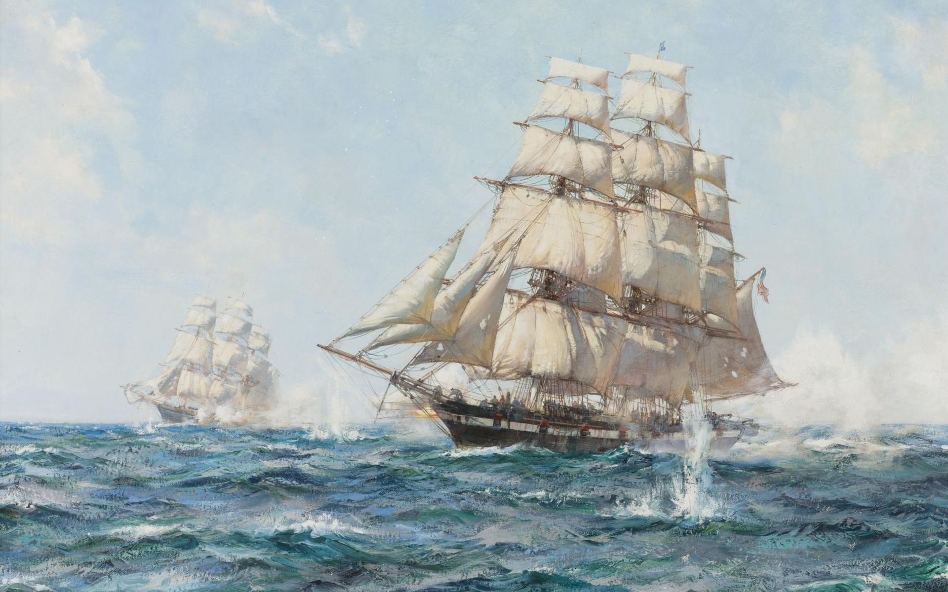 1920x1200 Artistic Sailing Ship HD Wallpaper