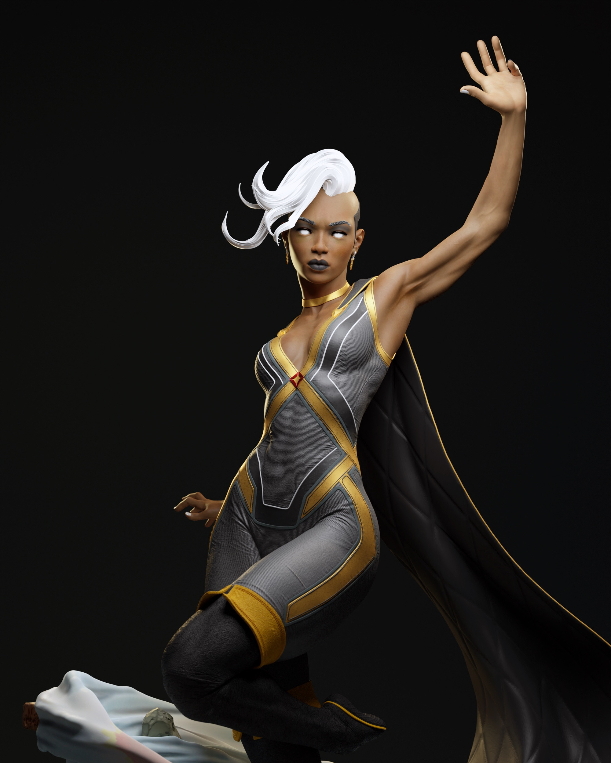 2000x2500 ArtStation Artwork X Men Storm Character Women Black Background Simple Background Superheroines Blac Wallpaper Resolution: ID:1298440