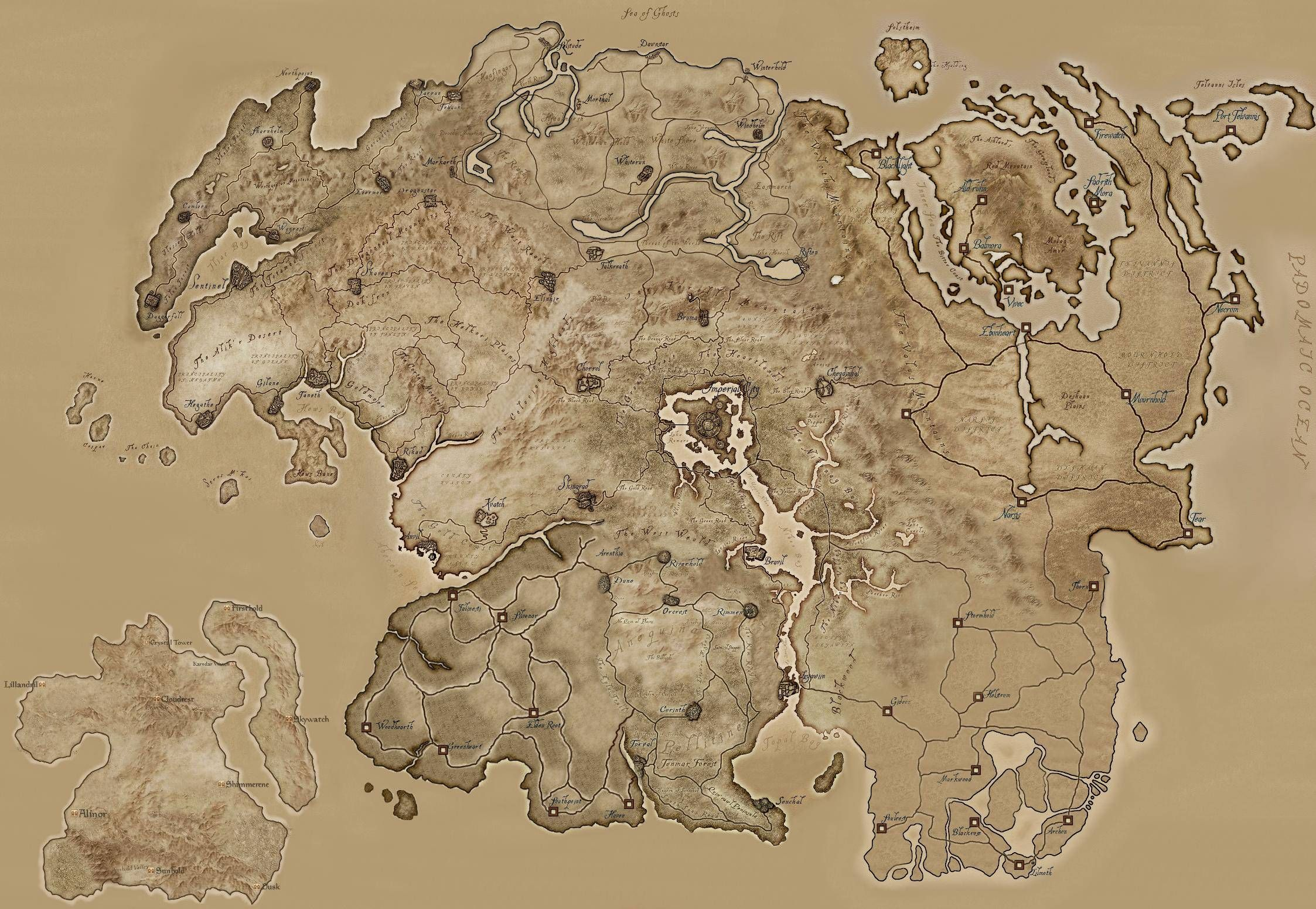 2246x1551 Tamriel | Elder Scrolls | Fandom | Elder scrolls, Fantasy map, Dnd world map