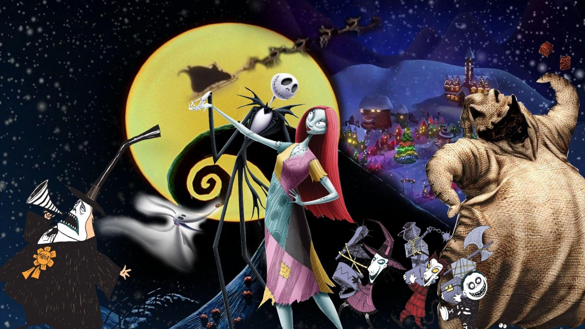 1920x1080 15 Nightmare Before Christmas Wallpapers Wallpaperboat