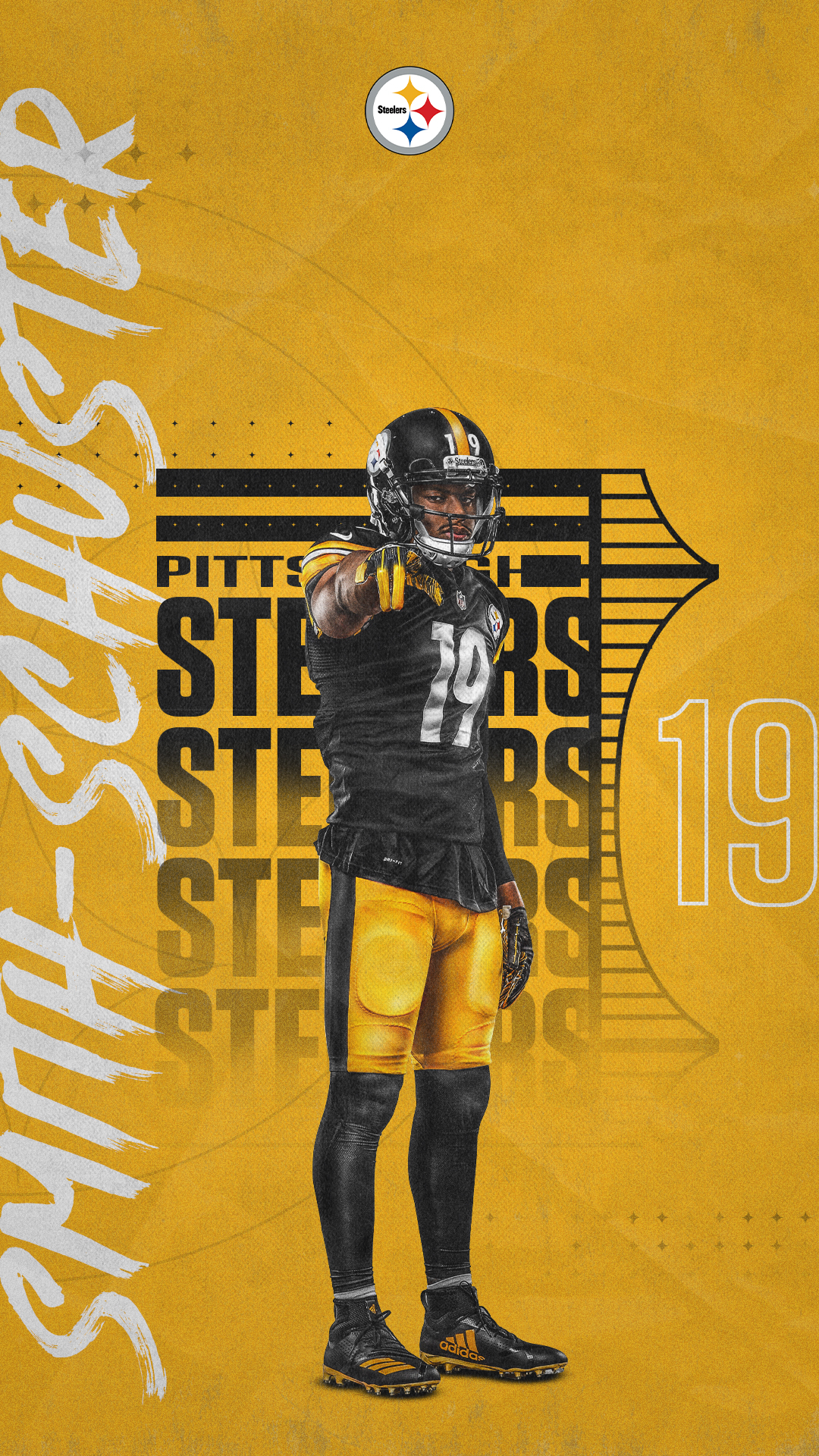 1080x1920 Pittsburgh Steelers Video Conferencing Background | Pittsburgh Steelers
