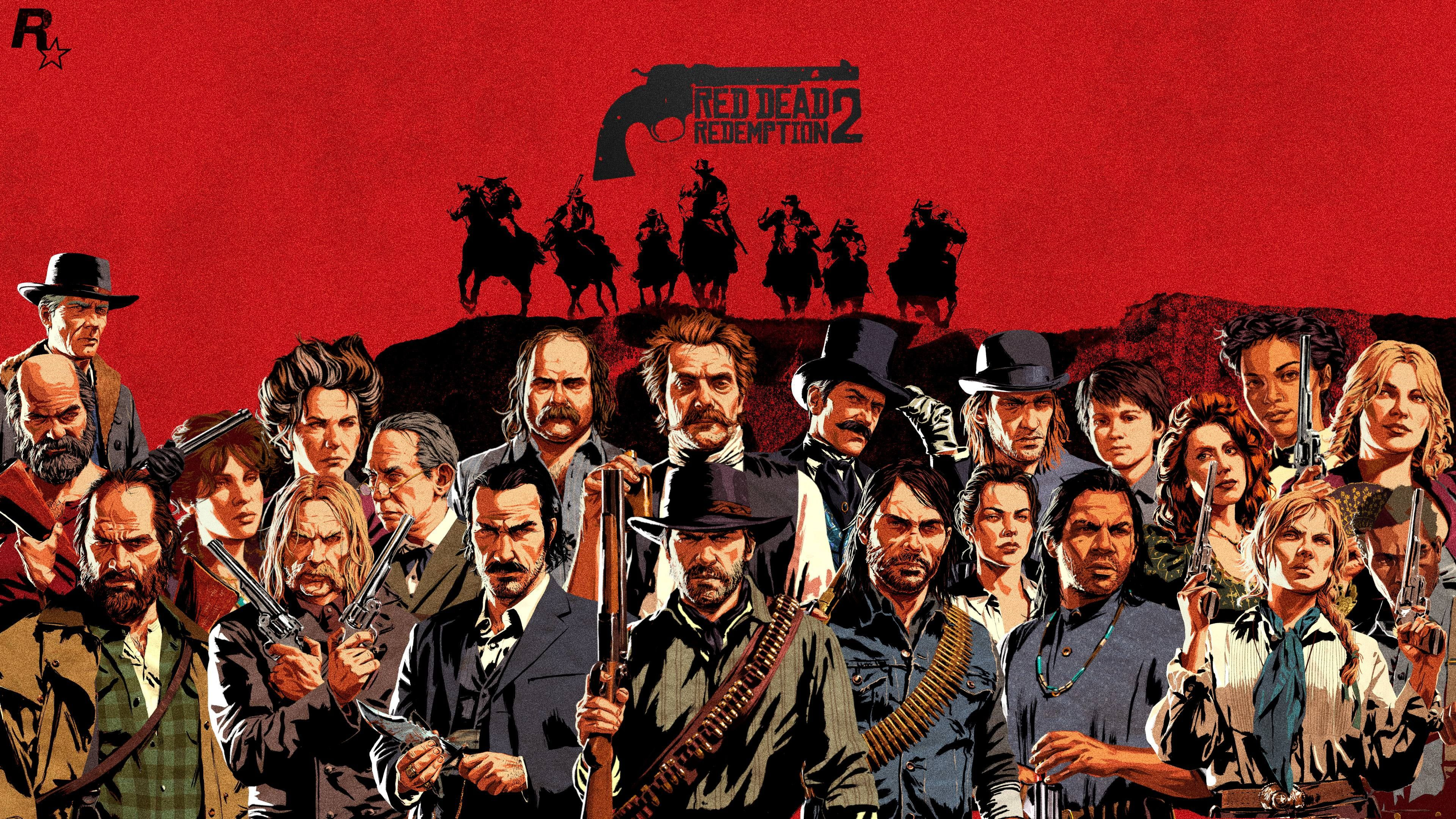 3840x2160 Pin on Red dead
