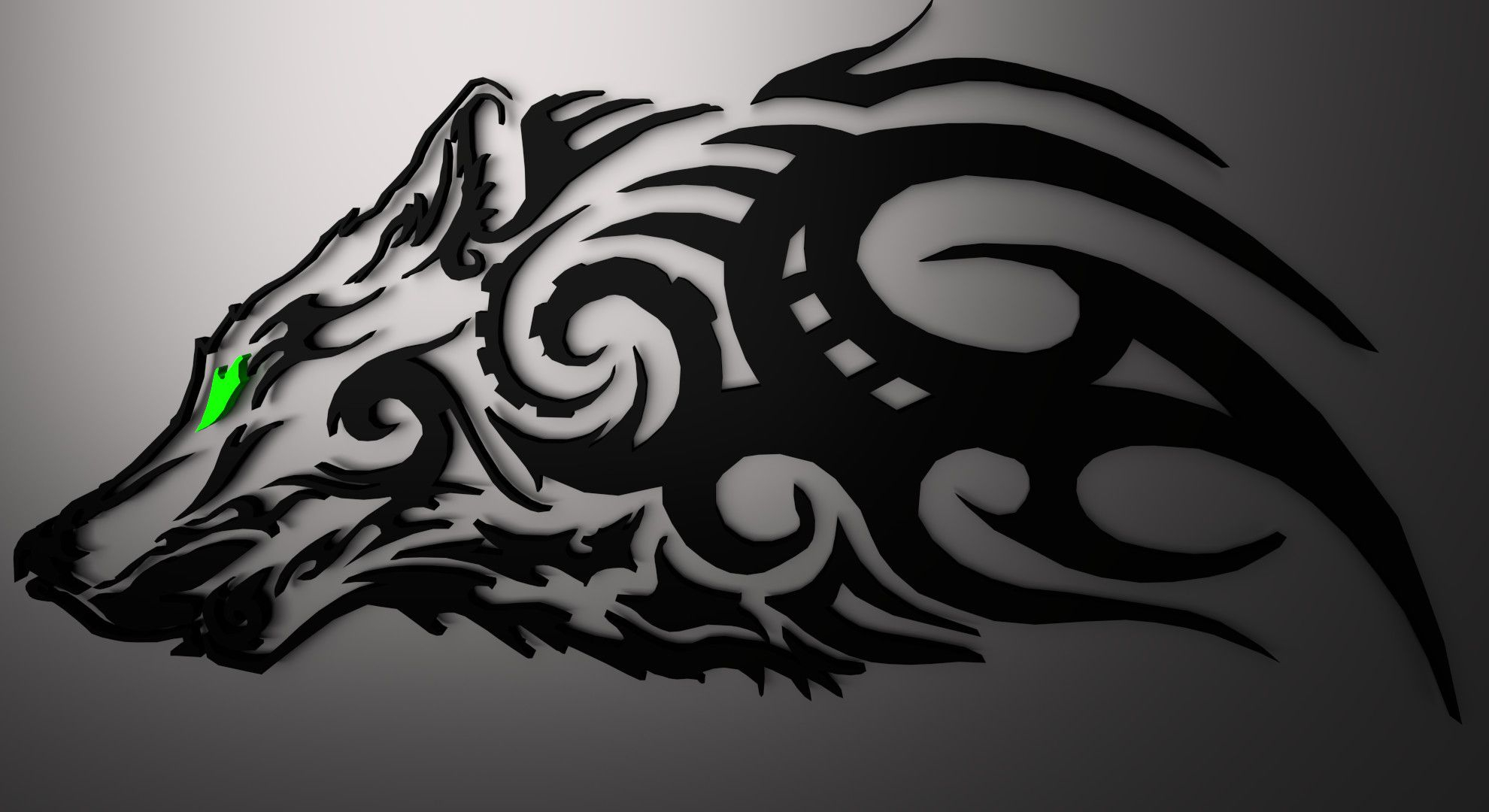 1980x1080 Celtic Wolf Art Wallpapers