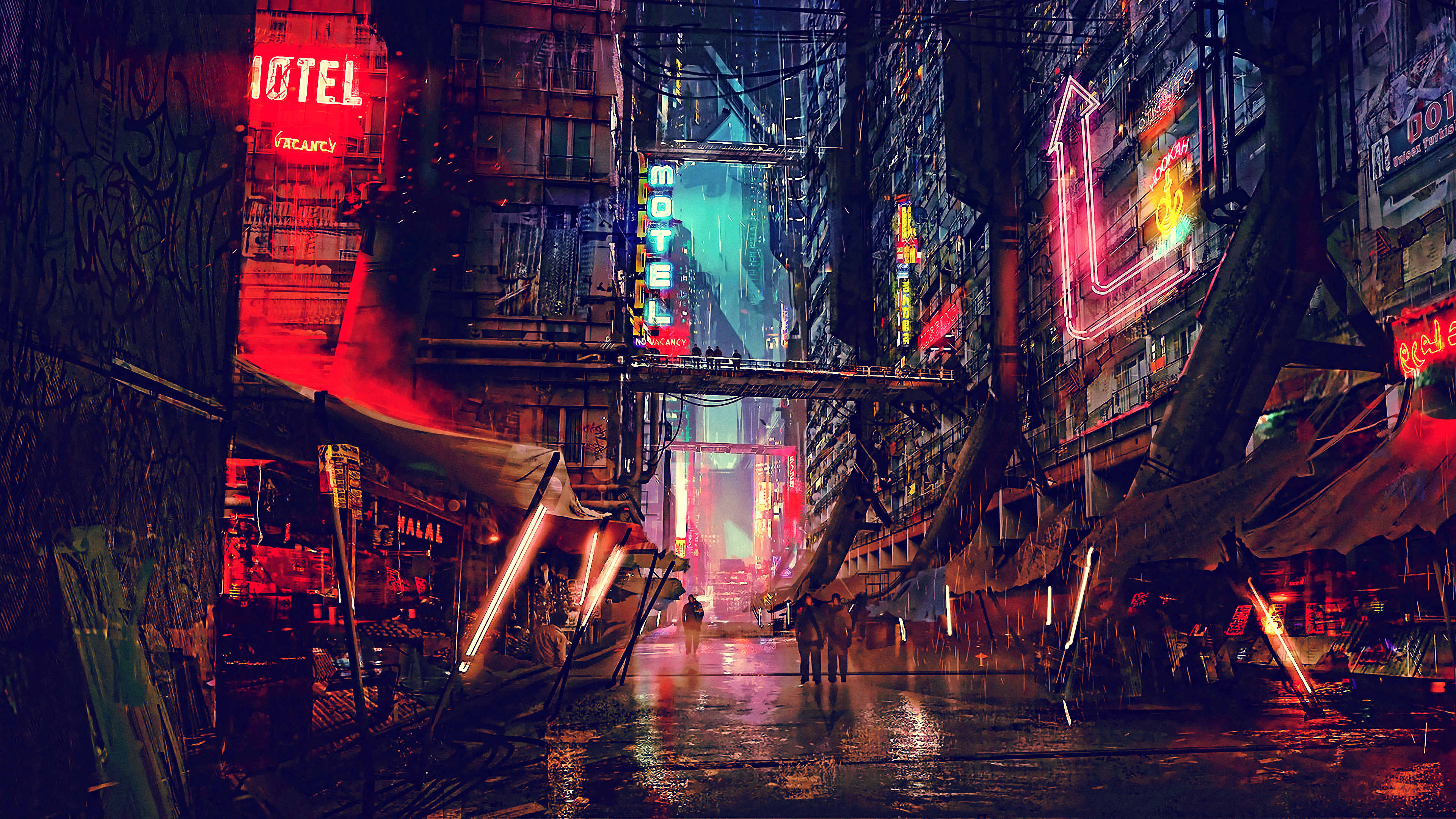 3840x2160 1920x1080 Science Fiction Cyberpunk Futuristic City Digital Art 4k Laptop Full HD 1080P HD 4k Wallpapers, Images, Backgrounds, Photos and Pictures