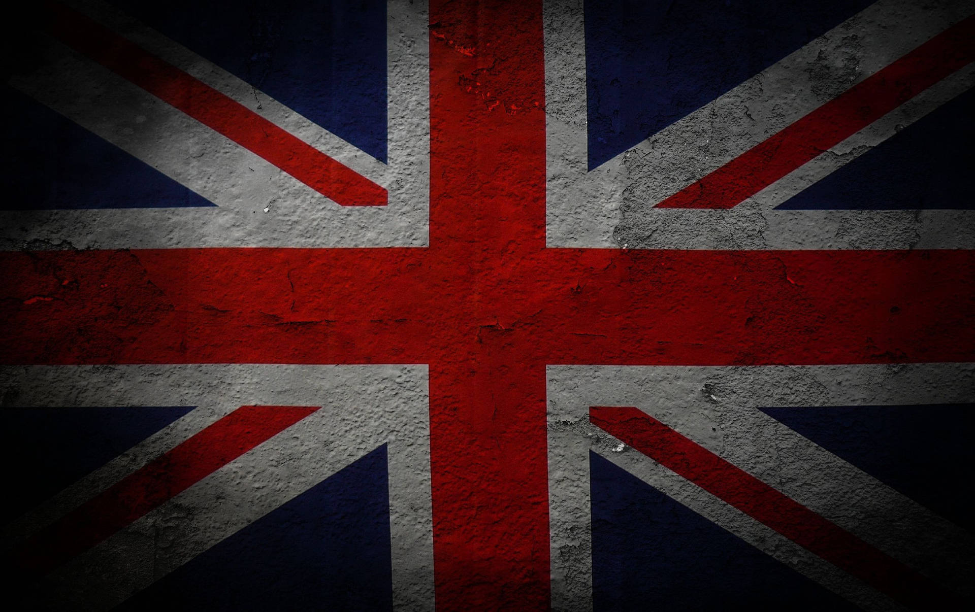 1920x1206 Download United Kingdom Flag On Uneven Wall Wallpaper