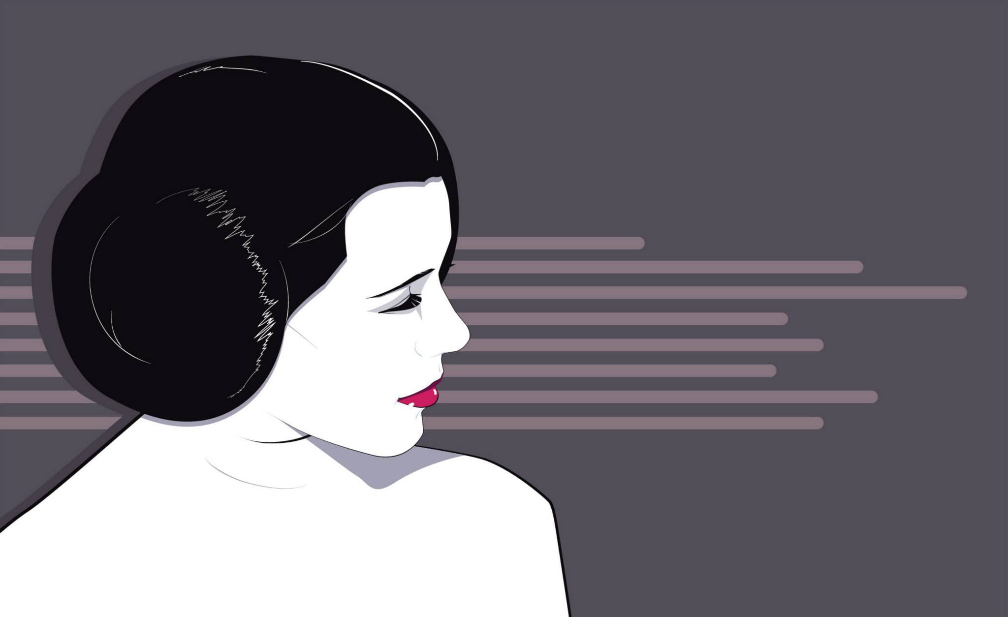 2048x1254 Geisha illustration, artwork, Star Wars, Princess Leia, Craig Drake HD wallpaper