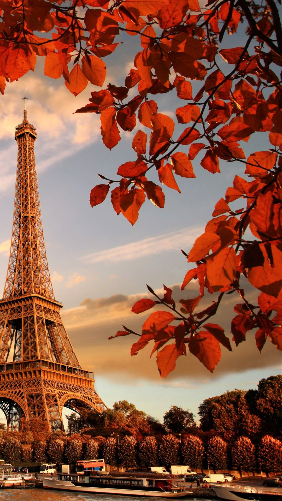 1080x1920 Eiffel tower in autumn france paris Tap to see more of the most romantic Paris ci&acirc;&#128;&brvbar; | Fondo de pantalla de viajes, Fondos de pantalla hd, Fondo de pantalla vera