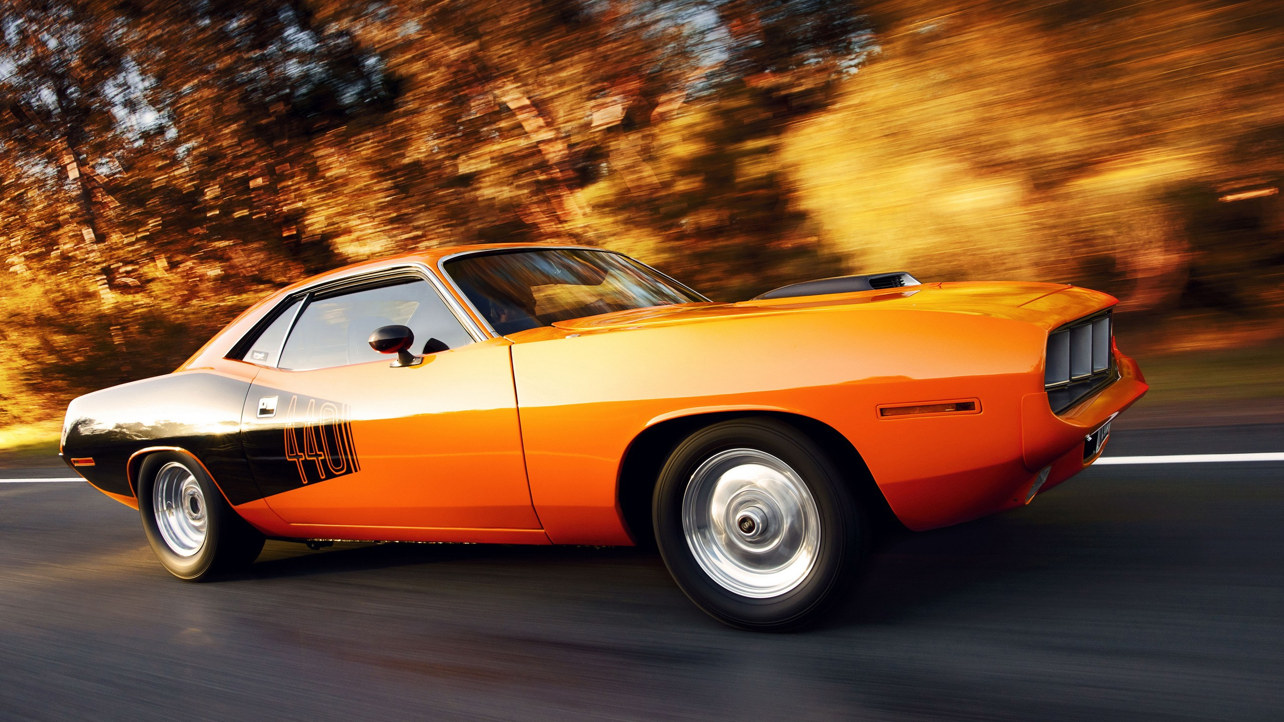 2560x1440 Wallpaper : px, car, orange cars, Plymouth Barracuda CoolWallpapers 746378 HD Wallpapers