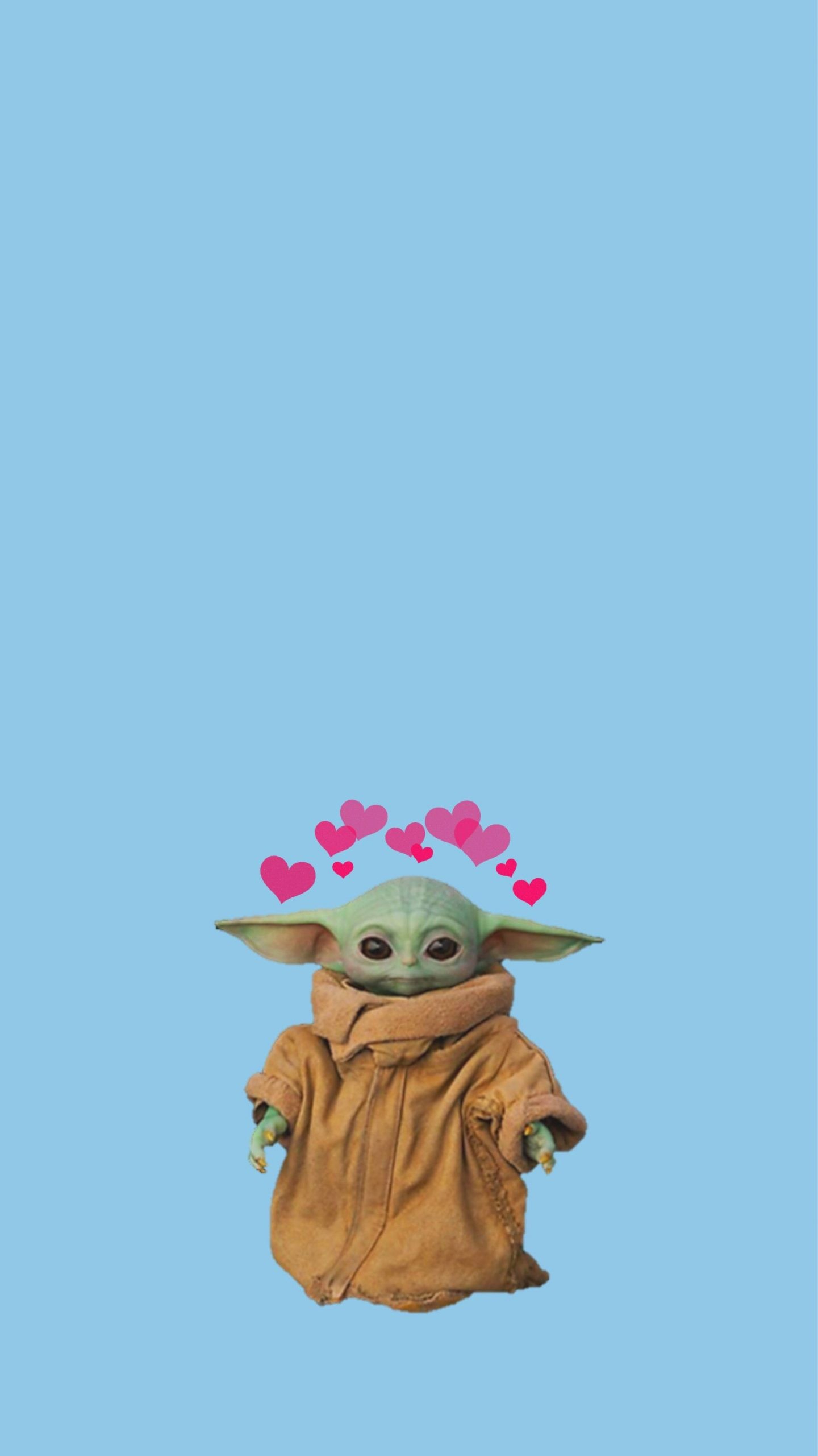 1440x2560 Background Baby Yoda Wallpaper