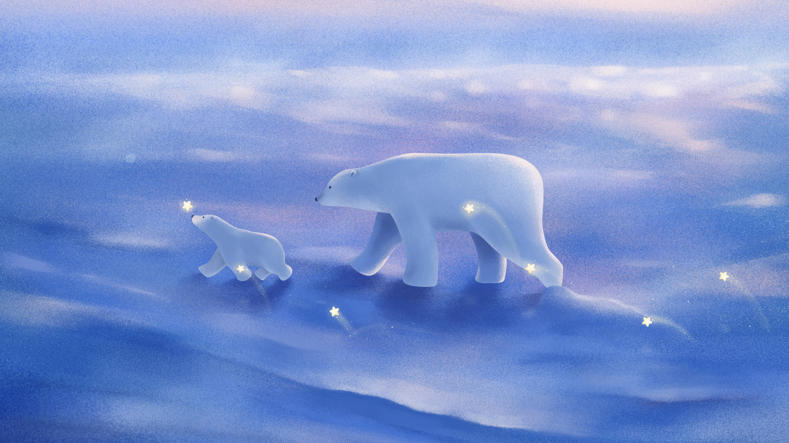 2560x1440 Polar Bear HD Wallpaper