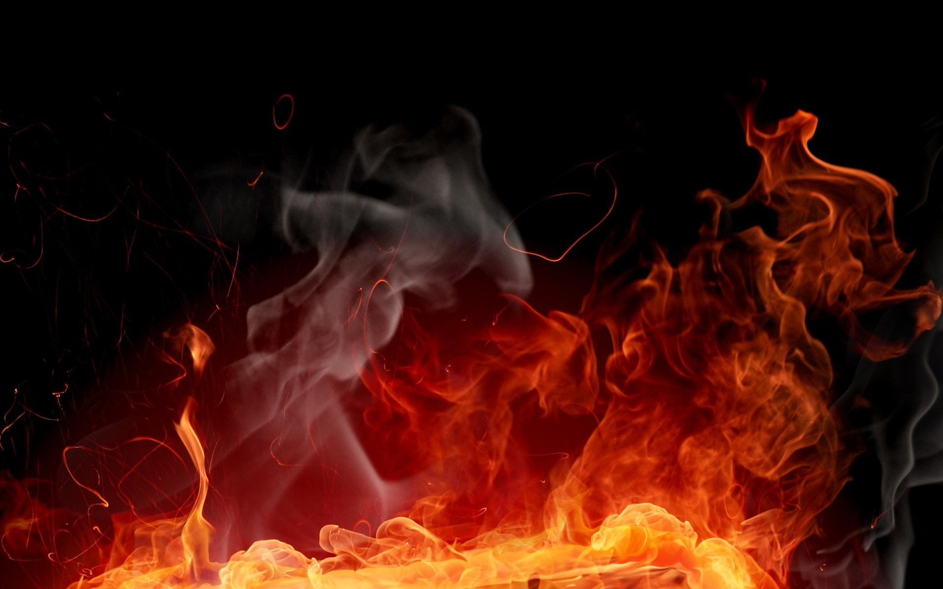 1920x1200 Red Flames Wallpaper (54+ pictures