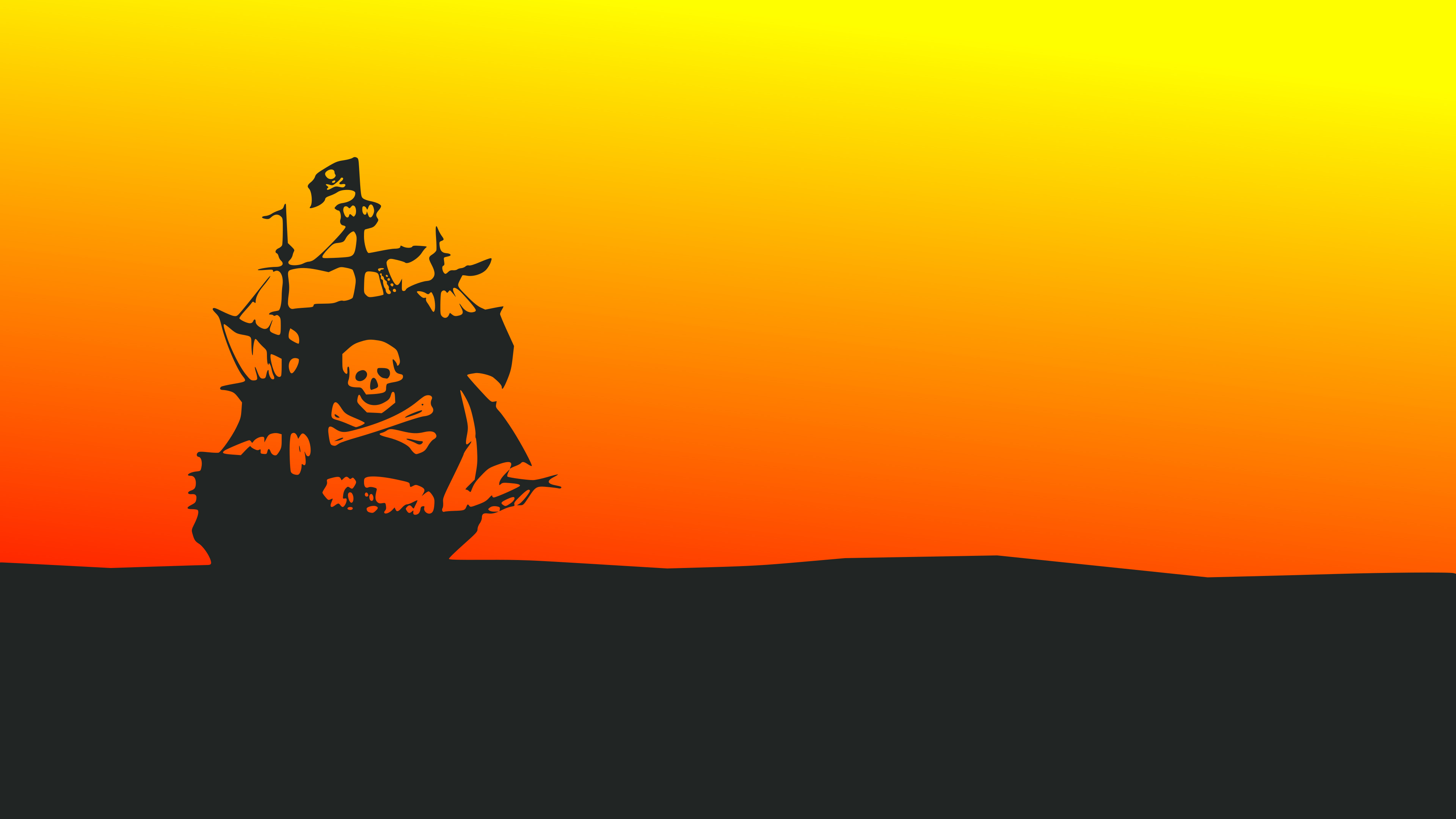 3840x2160 Pirate Ship Minimalist 4k, HD Artist, 4k Wallpapers, Images, Backgrounds, Photos and Pictures