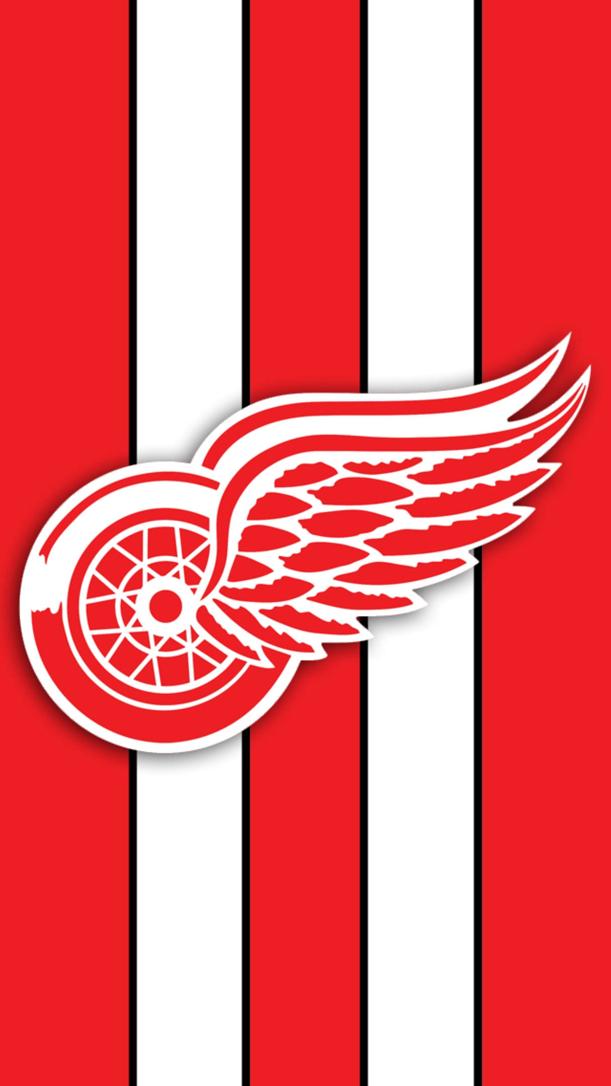 1215x2160 Download Detroit Red Wings Stripes Wallpaper