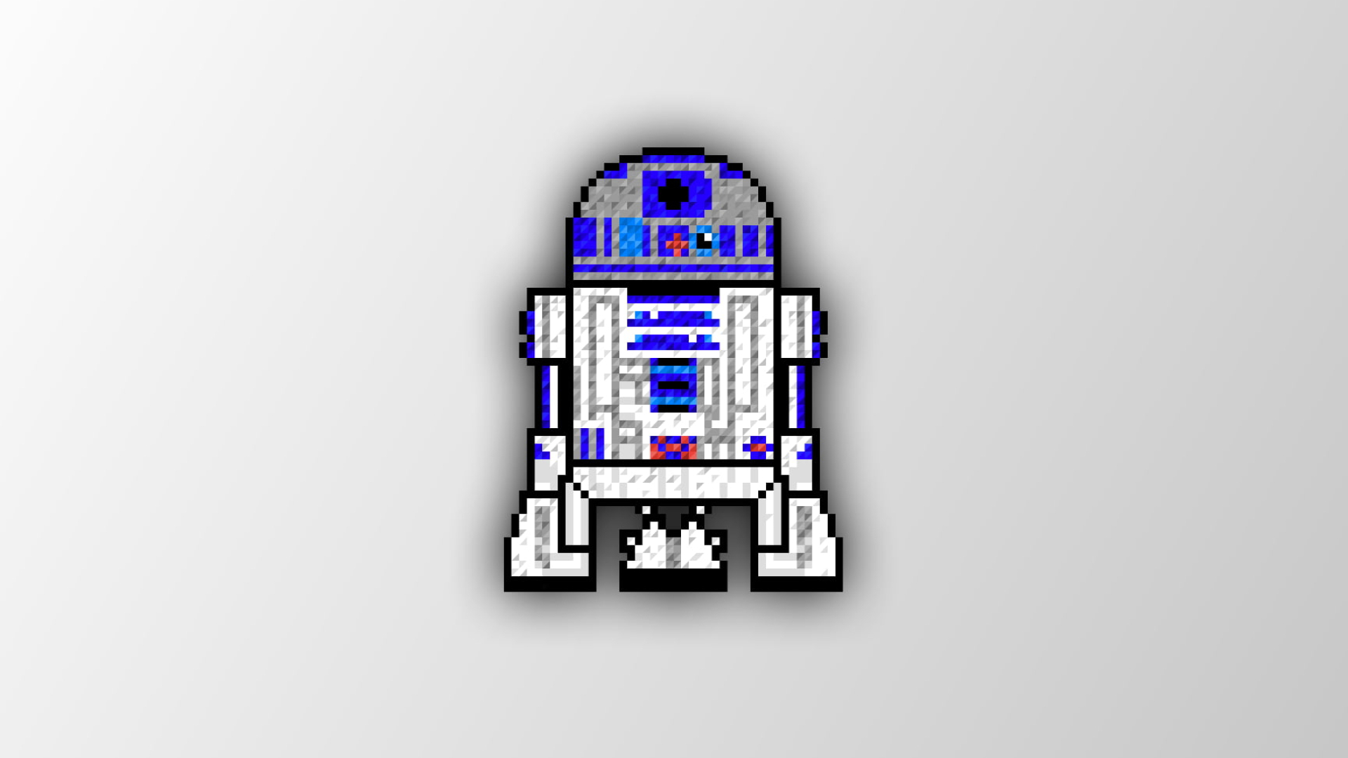 1920x1080 Star Wars R2-D2 illustration, R2-D2, Star Wars, Trixel, pixel art HD wallpaper