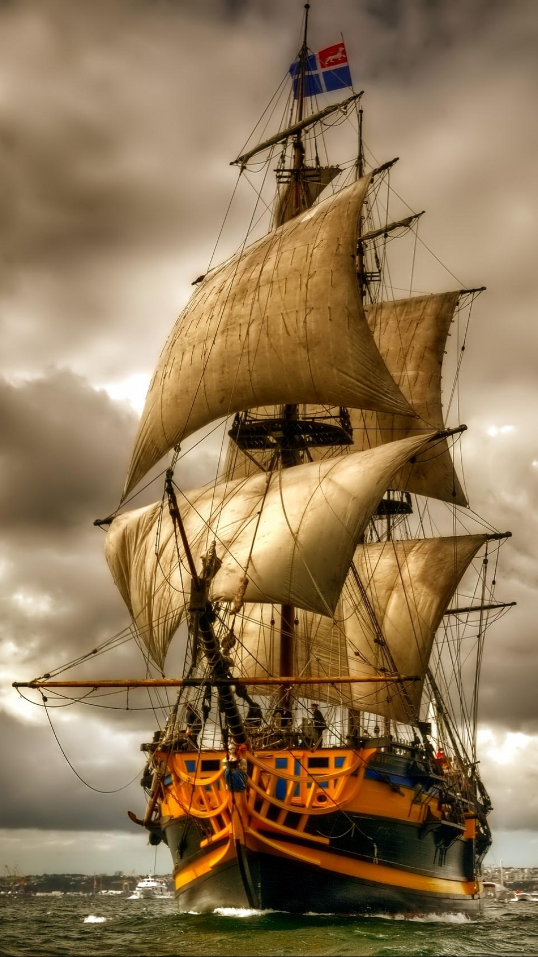 1080x1920 Sailing Ship Phone Wallpaper Mobile Abyss