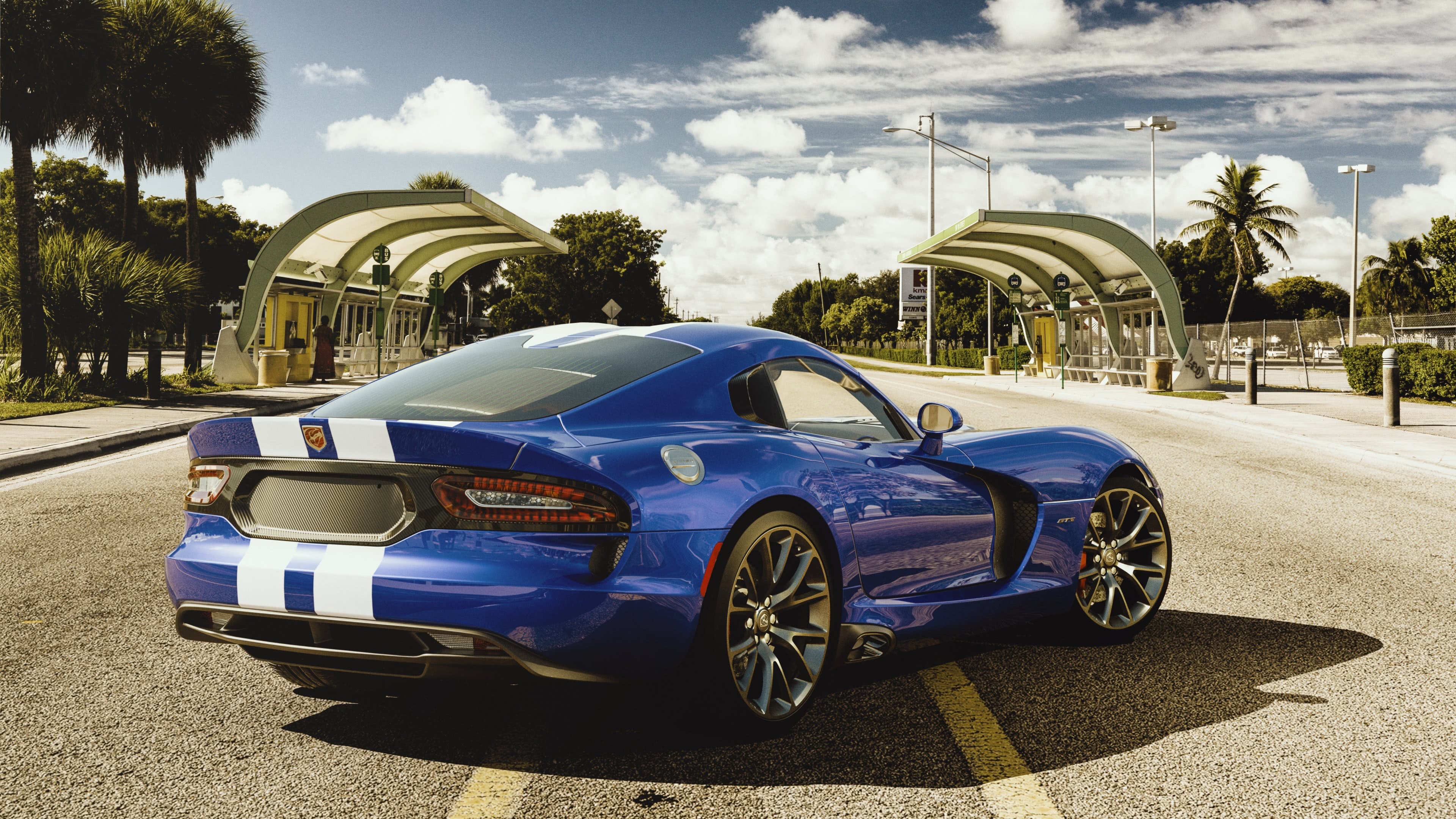 3840x2160 Blue Dodge Viper GTS UHD 4K Wallpaper .cc