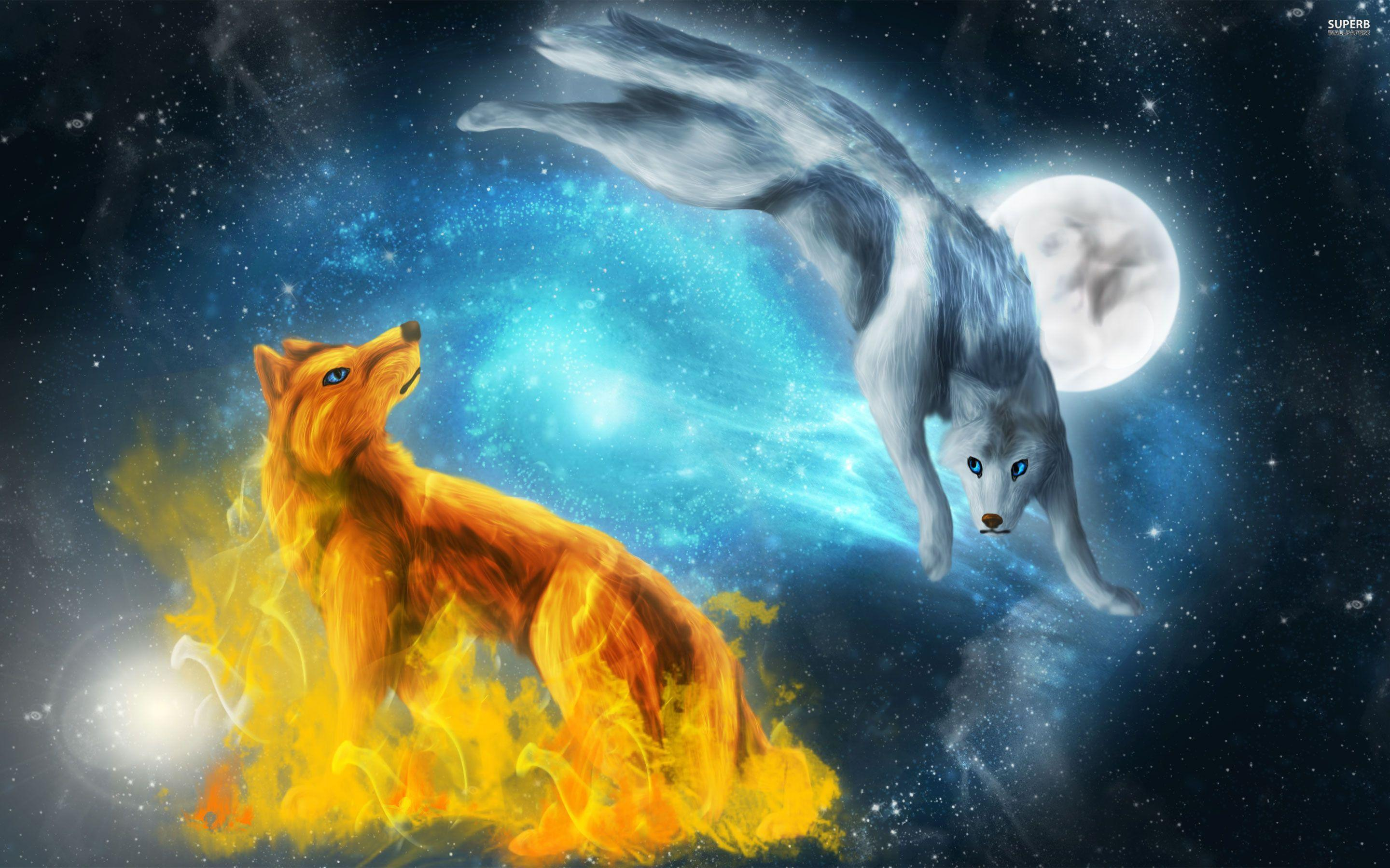 2880x1800 Wolf Moon Wallpapers