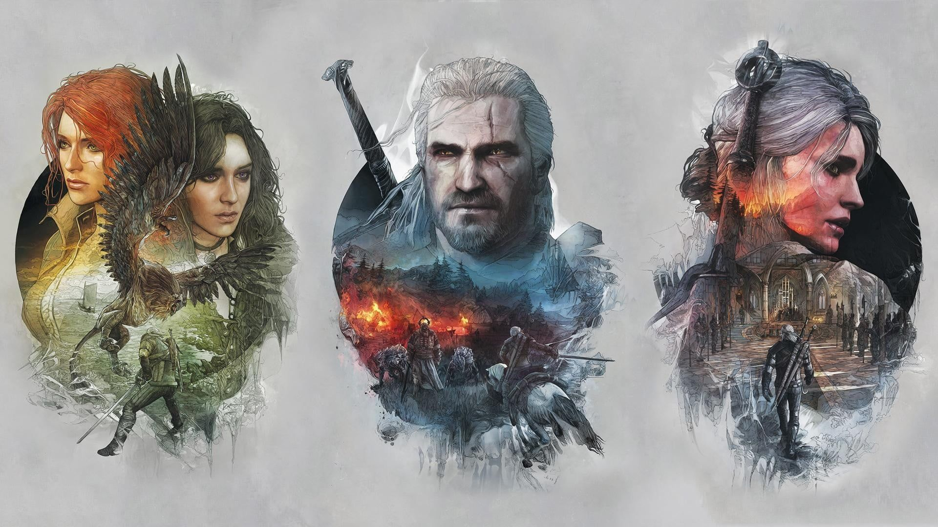 1920x1080 The Witcher digital wallpaper The Witcher Geralt of Rivia The Witcher 3: Wild Hunt #1080P #wallpaper #hdwallpaper #&acirc;&#128;&brvbar; | The witcher, Digital wallpaper, The witcher 3