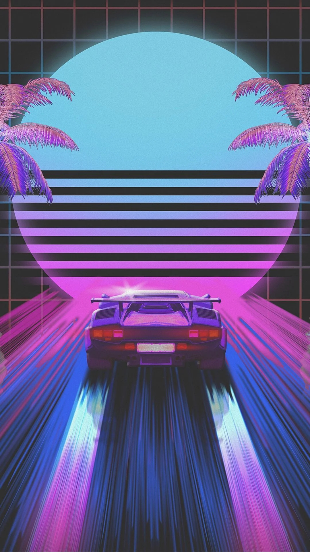 1080x1920 80s Neon Car iPhone Wallpapers Top Free 80s Neon Car iPhone Backgrounds