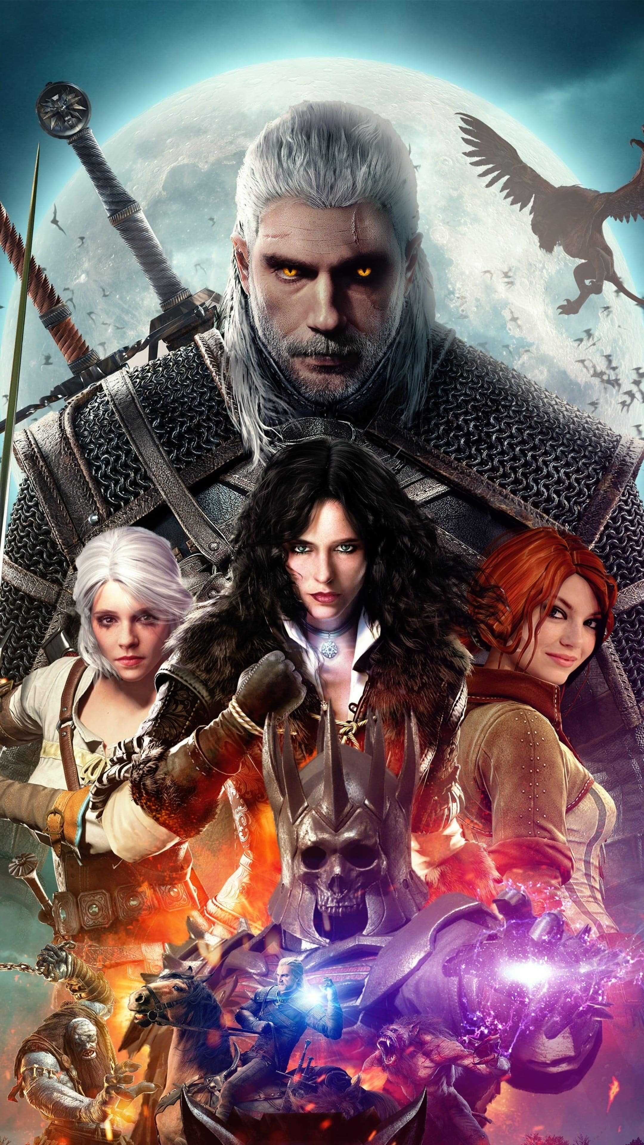 2160x3840 The Witcher Wallpaper