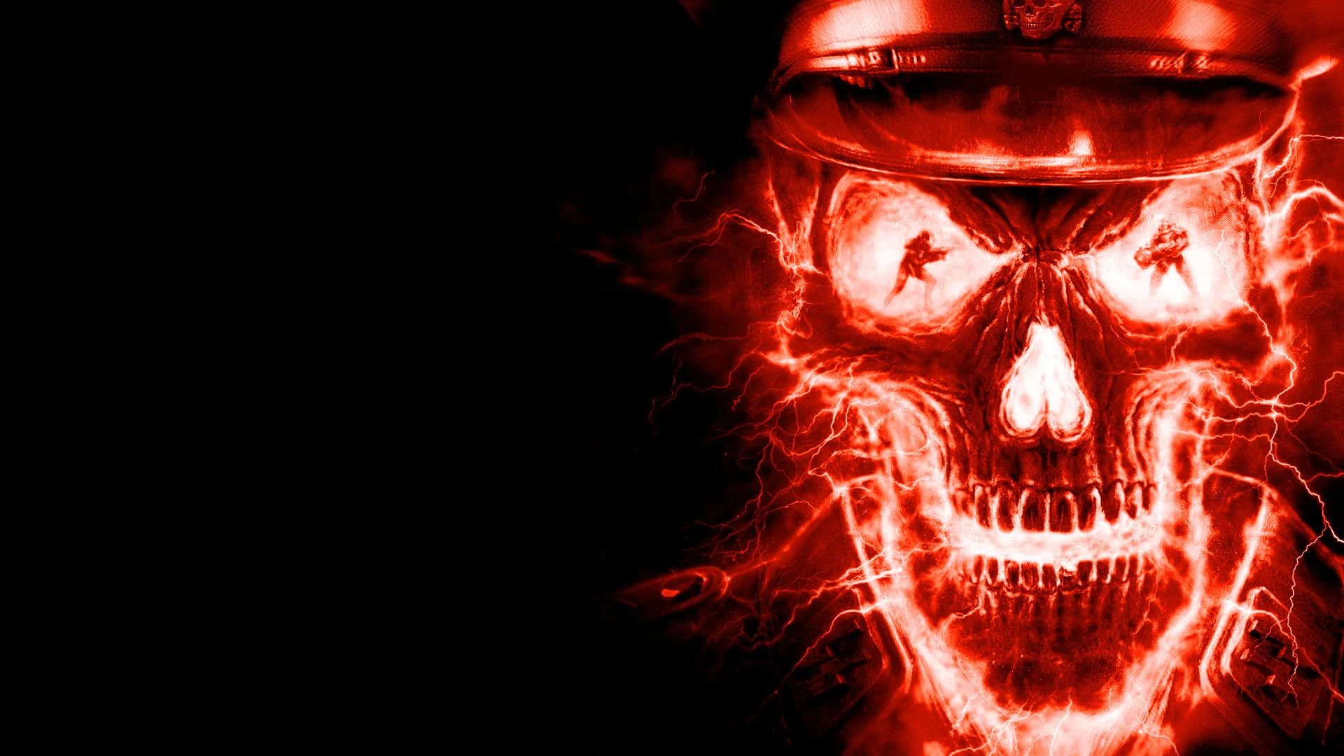 1920x1080 Red Flame Skull Wallpapers Top Free Red Flame Skull Backgrounds