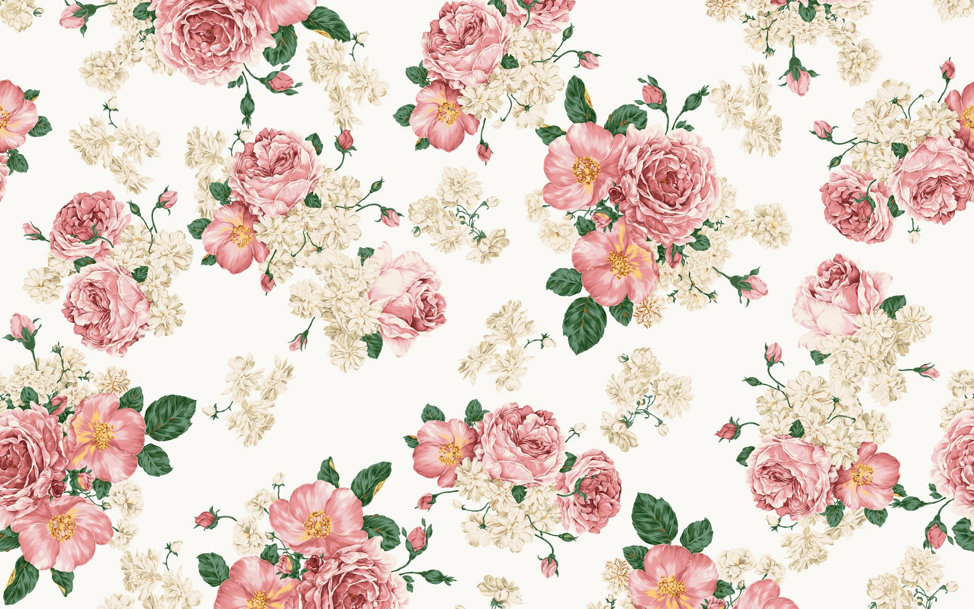 1920x1200 Wallpapers Pattern Rose Designs Flower Art Images | Vintage floral backgrounds, Floral pattern wallpaper, Vintage floral wallpapers