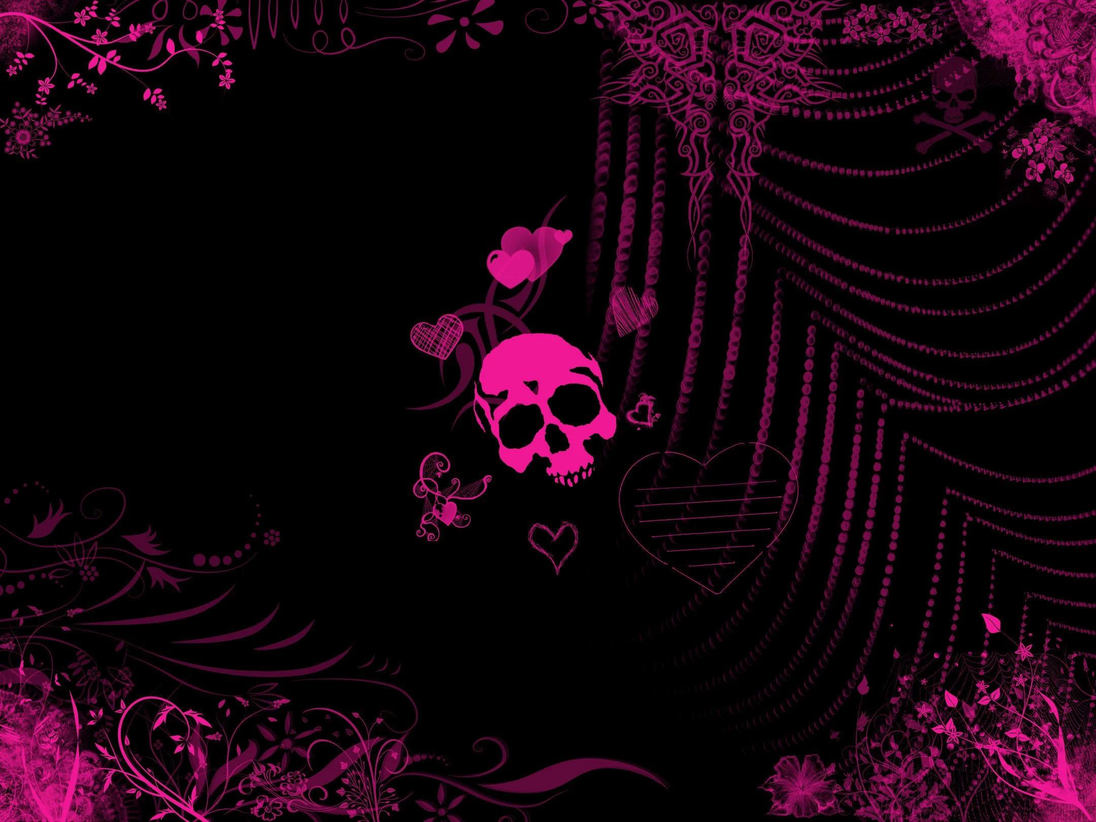 2160x1620 Pink Skull Wallpapers Top Free Pink Skull Backgrounds