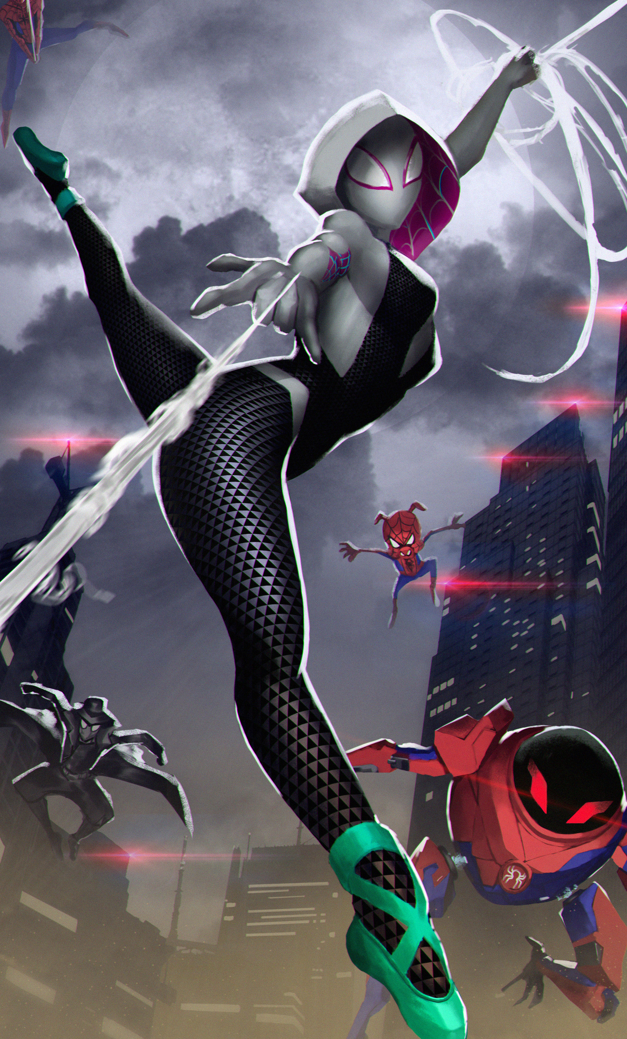 1280x2120 Spider Gwen Arts iPhone 6+ HD 4k Wallpapers, Images, Backgrounds, Photos and Pictures