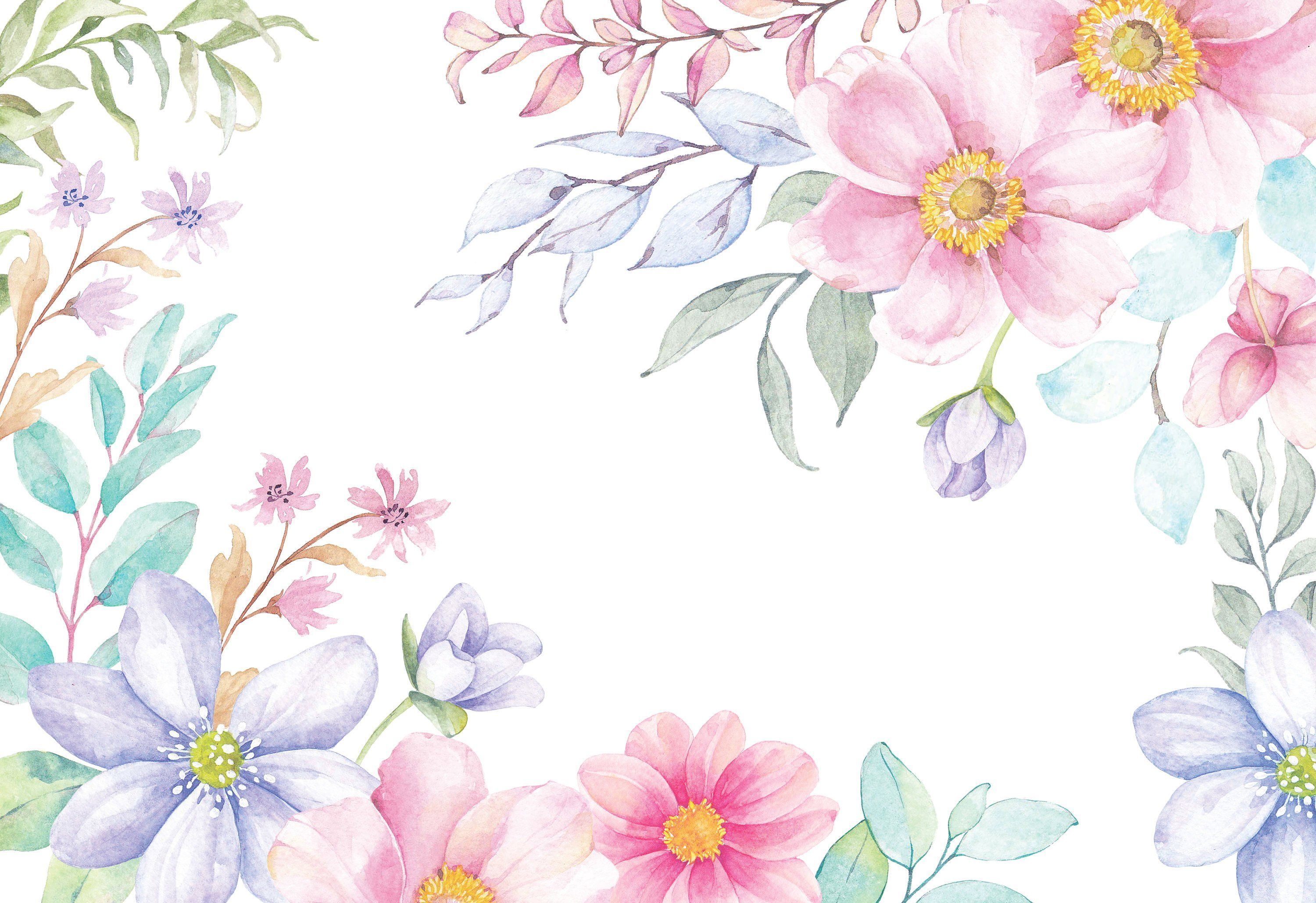 3000x2058 Spring Flowers Watercolor Wallpapers Top Free Spring Flowers Watercolor Backgrounds