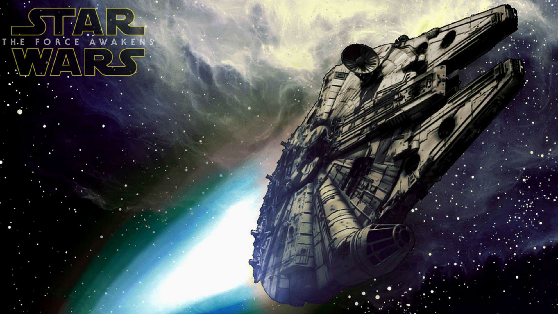 1920x1080 STAR WARS FORCE AWAKENS sci-fi action adventure disney 1star-wars-force- awakens space spaceship poster wallpaper | | 654392