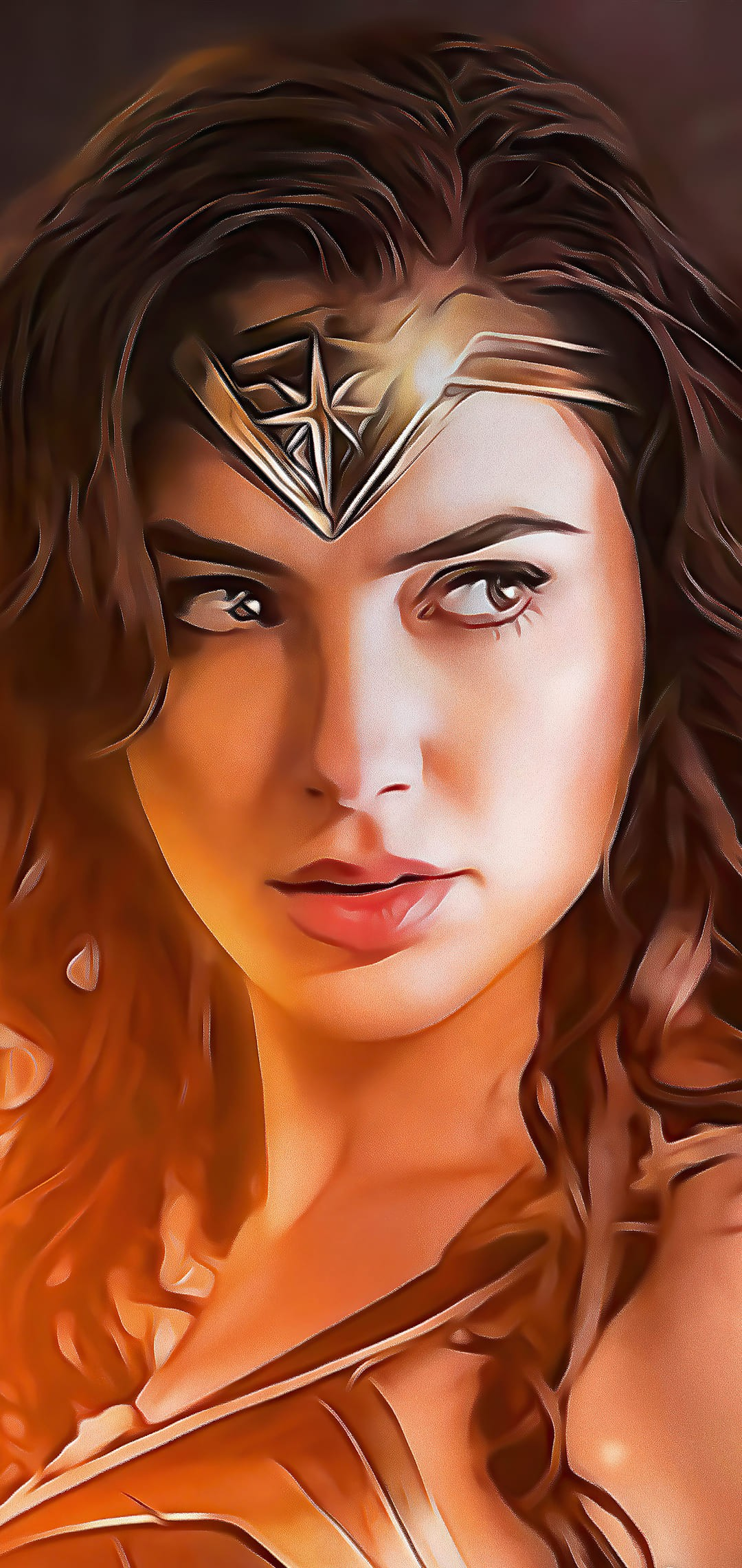 1080x2280 Wonder Woman Wallpaper