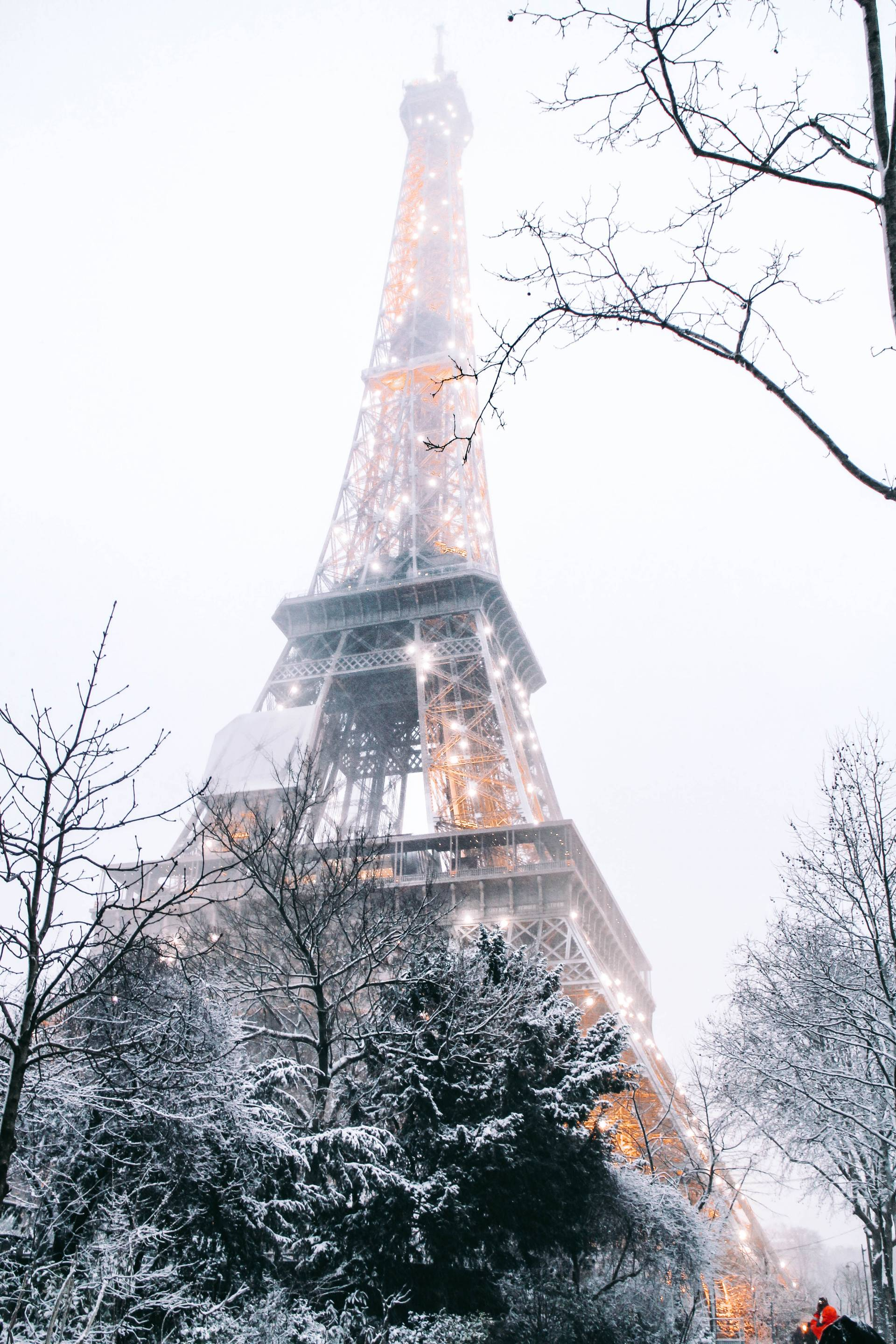 1920x2880 Snowy Paris (iPhone Wallpaper) Laura Coeur
