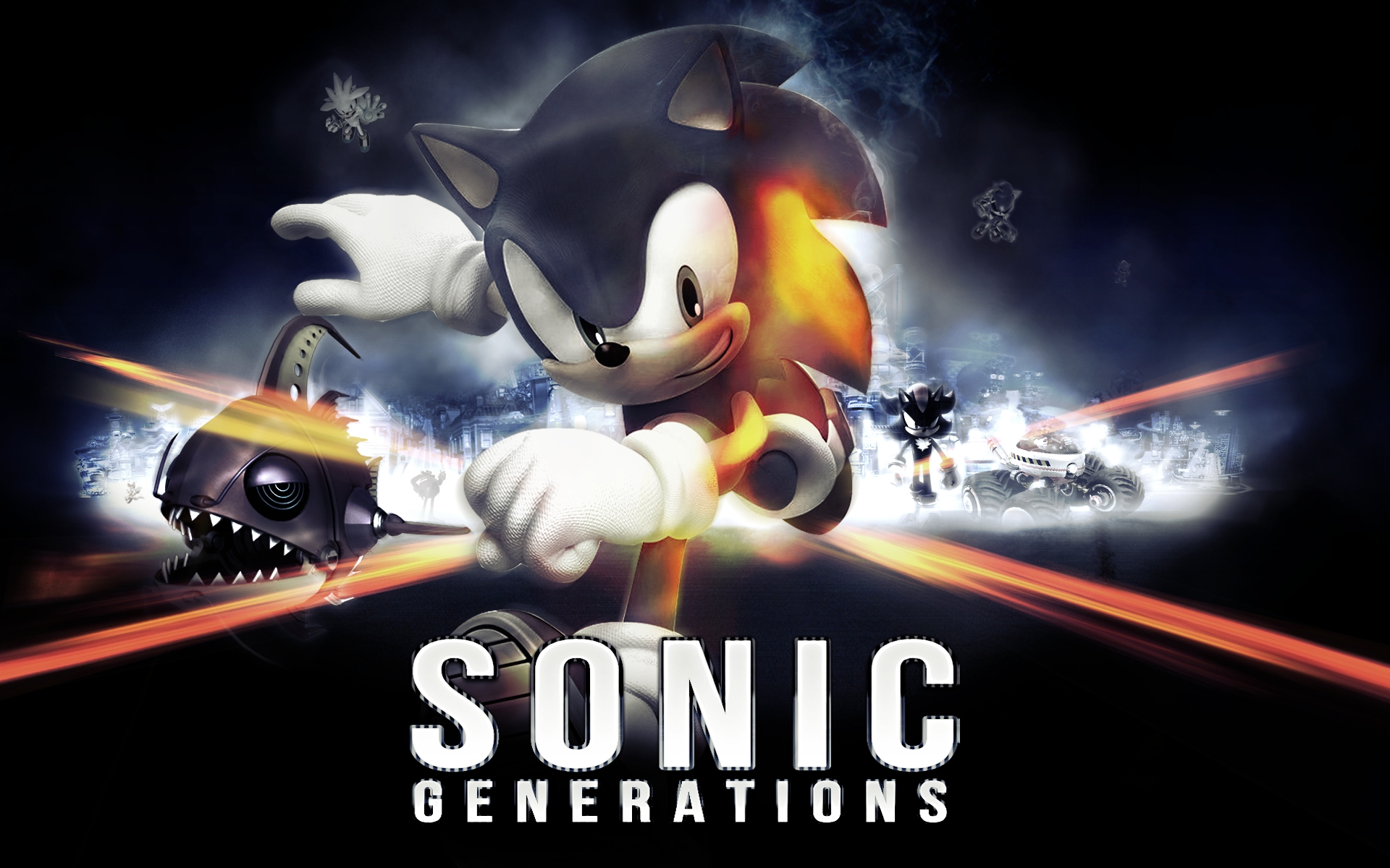 1920x1200 sonic generations battle field stay cool with Sonic and Shadow Wallpaper (32189598) Fanpop