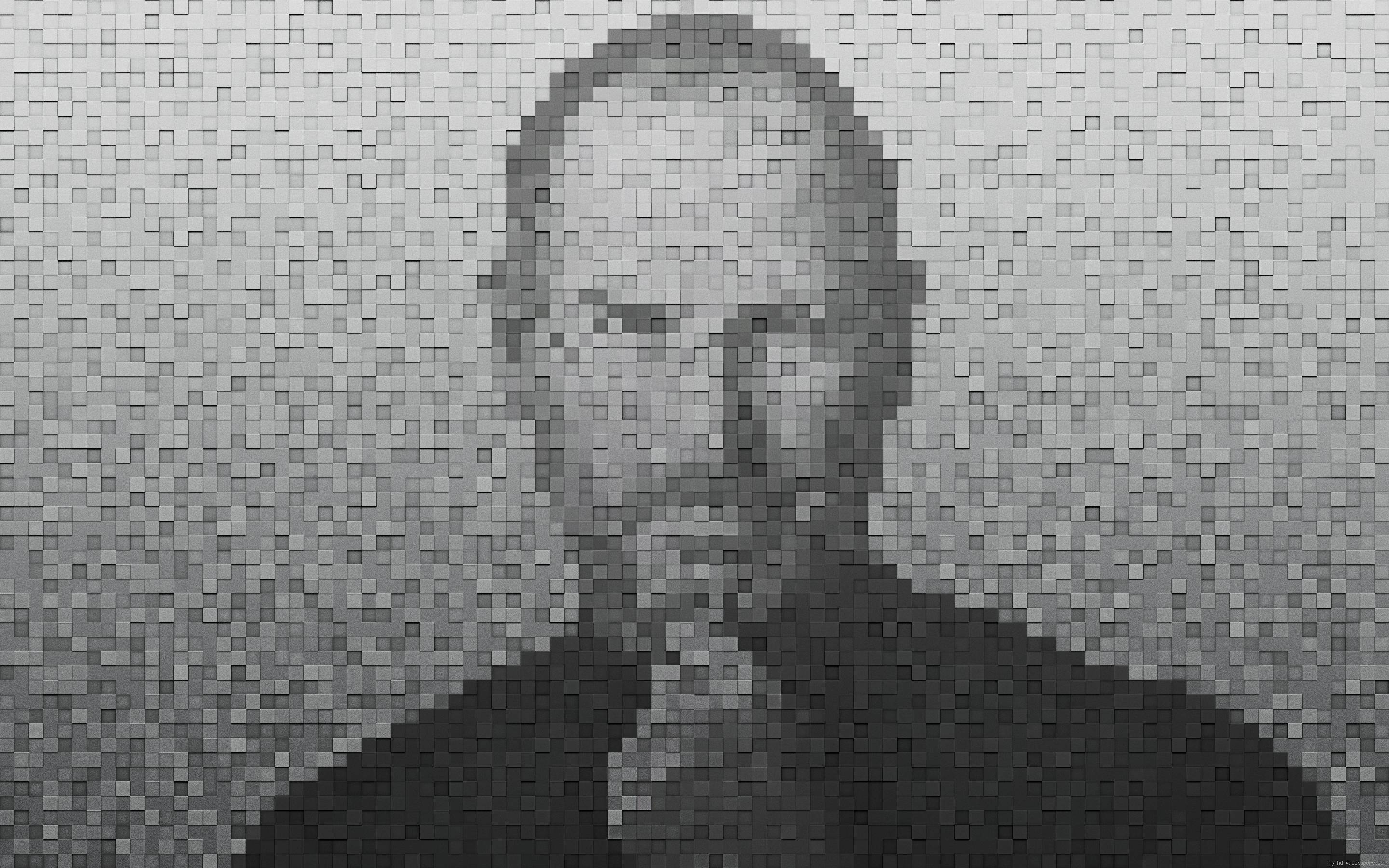 2880x1800 Steve Jobs in cubic pixels wallpaper | celebrities | Wallpaper Better