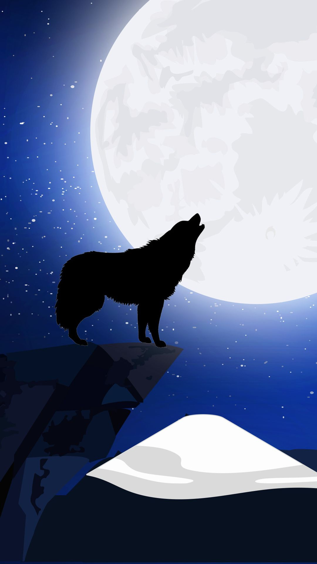 1080x1920 Wolf Howling In Resolution | Wolf wallpaper, Dark drawings, Wolf howling