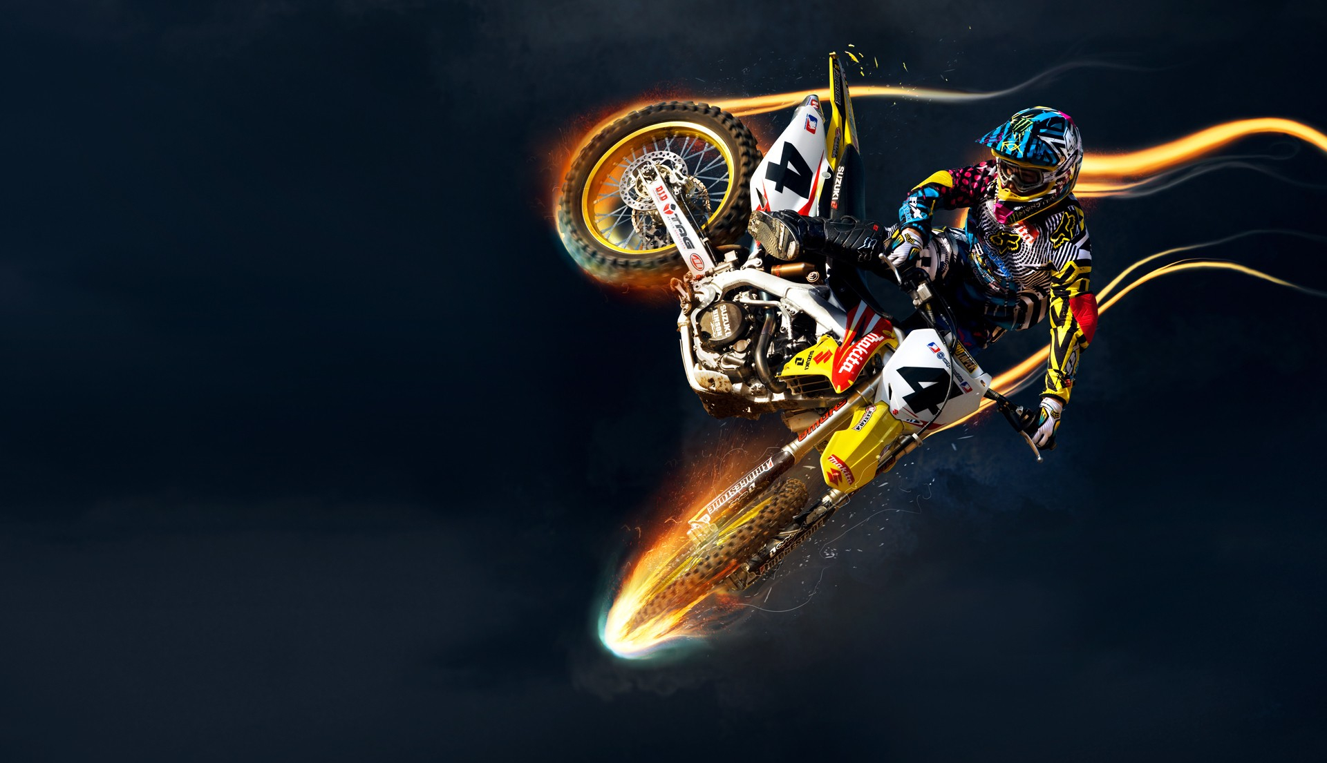 1920x1105 Suzuki, Sports, Vehicle, Motocross Wallpapers HD / Desktop and Mobile Backgrounds